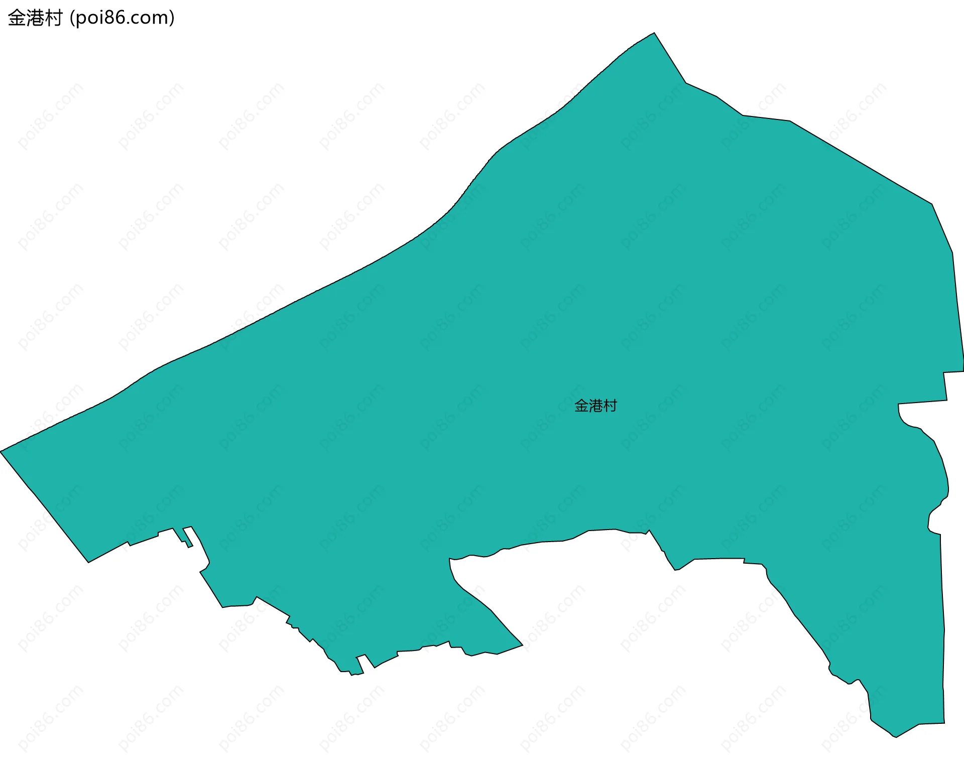 金港村边界地图