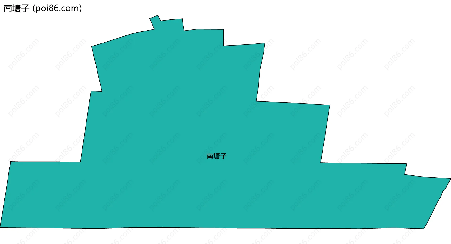 南塘子边界地图