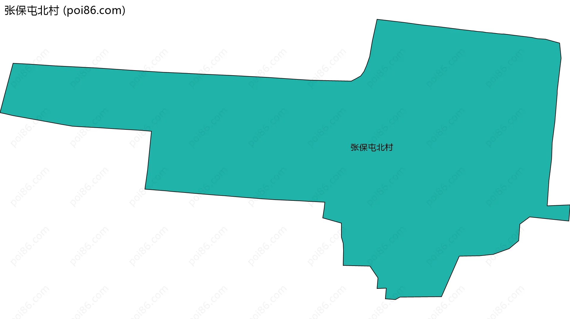 张保屯北村边界地图