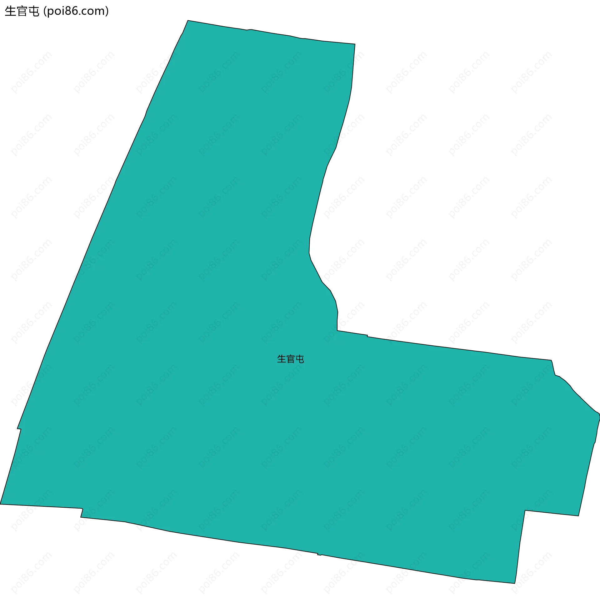 生官屯边界地图