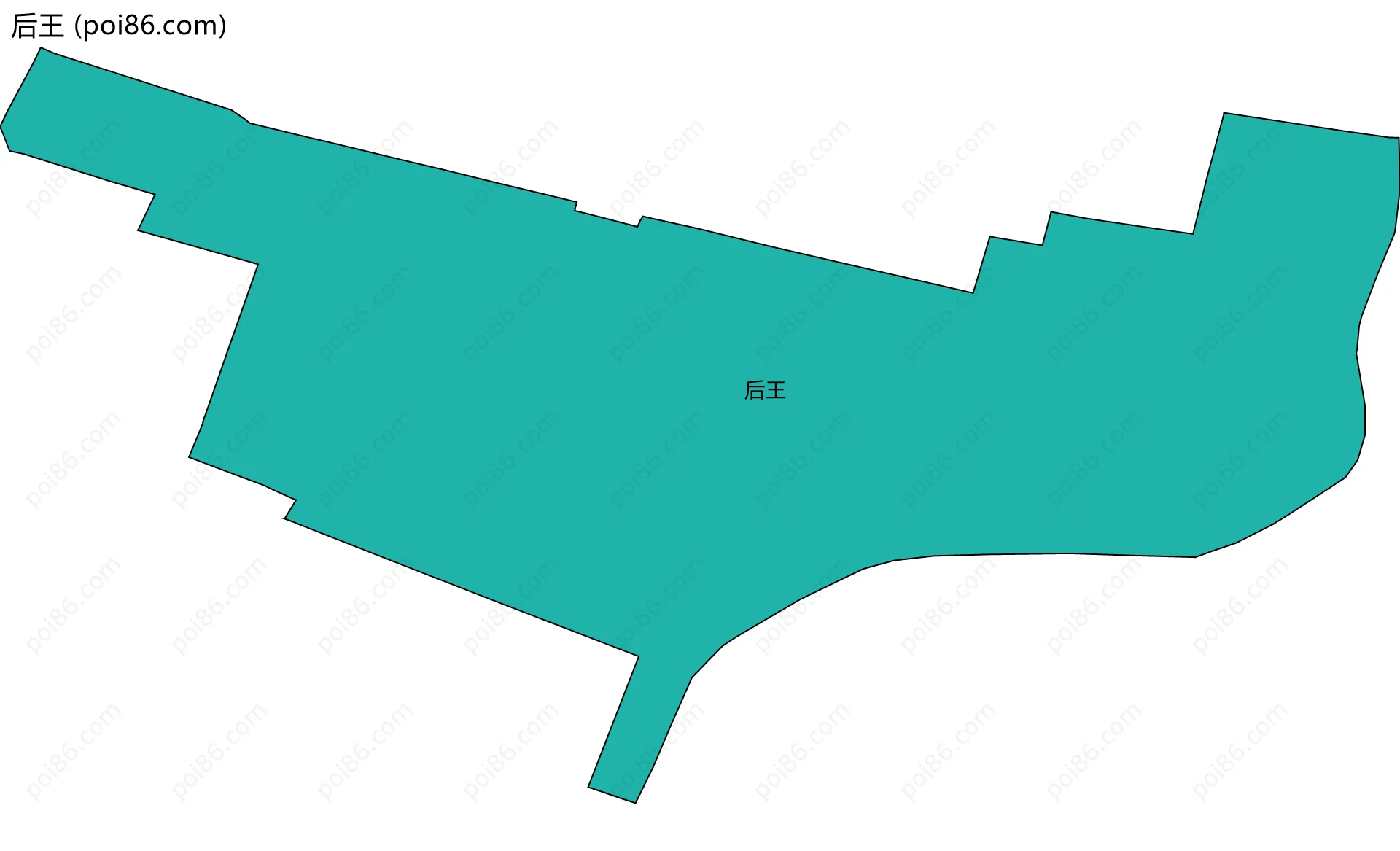 后王边界地图