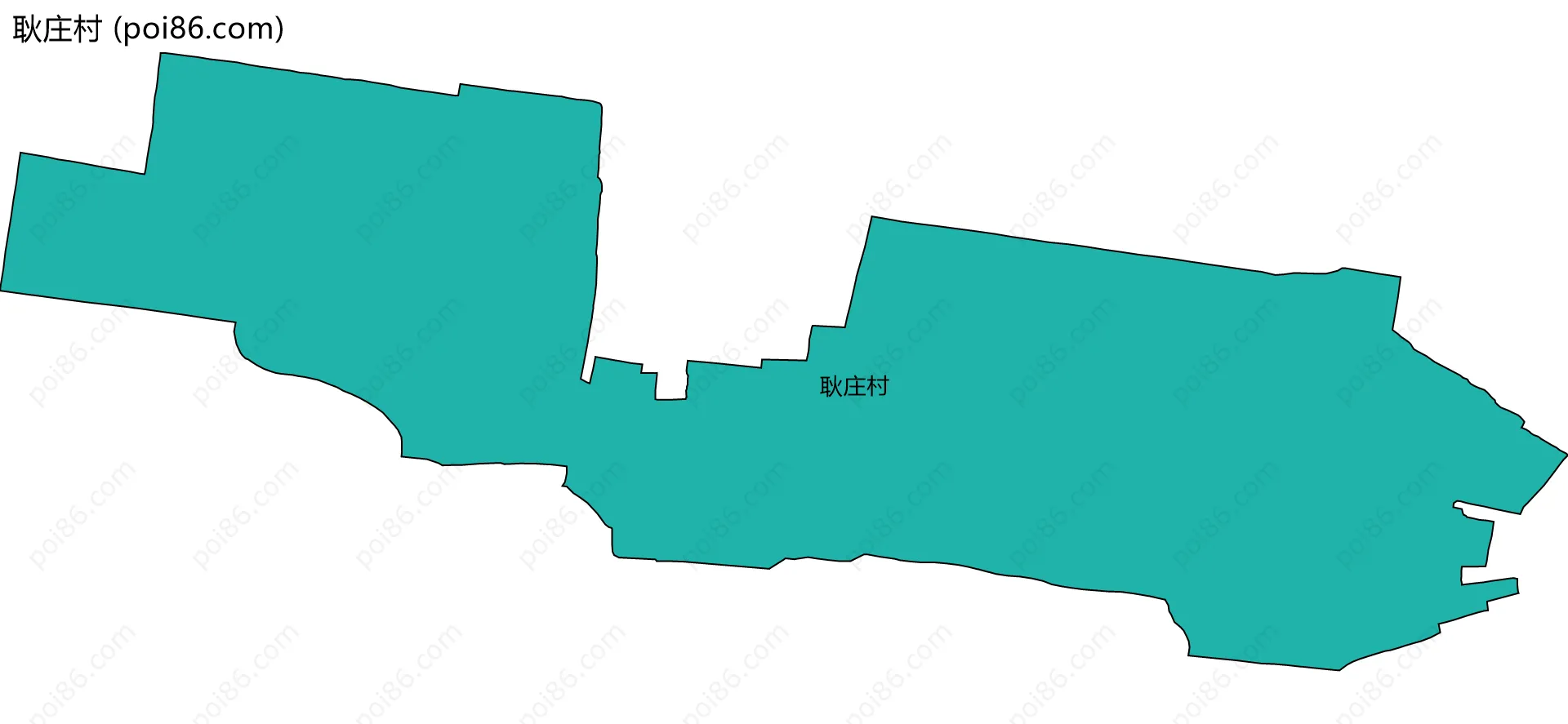 耿庄村边界地图