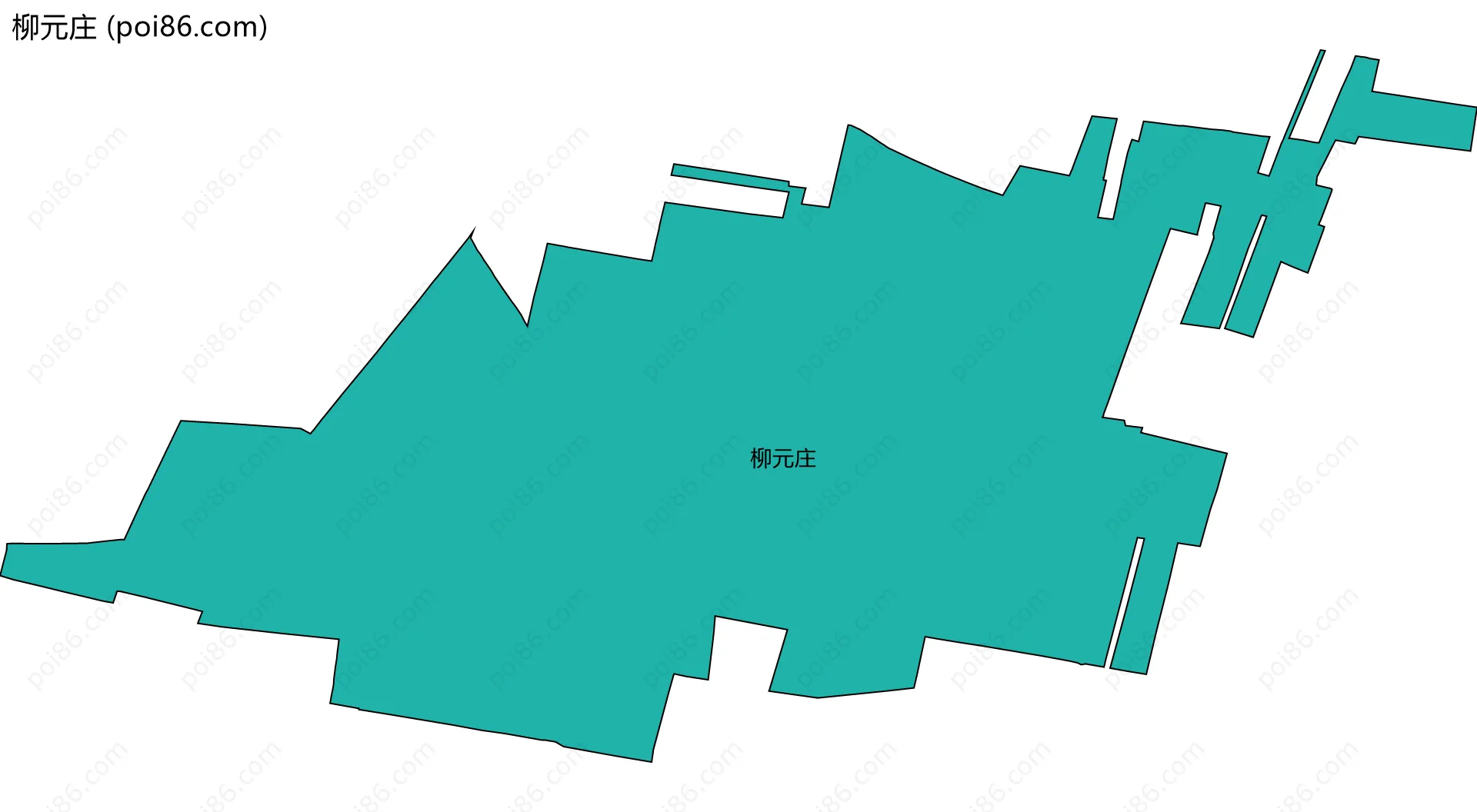 柳元庄边界地图