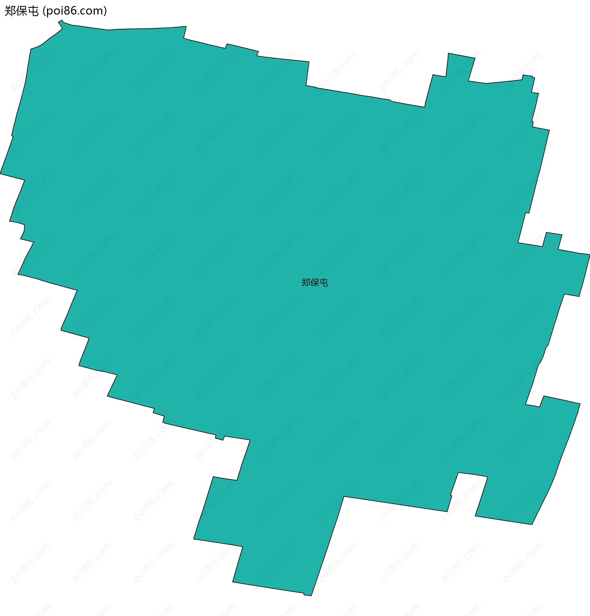 郑保屯边界地图