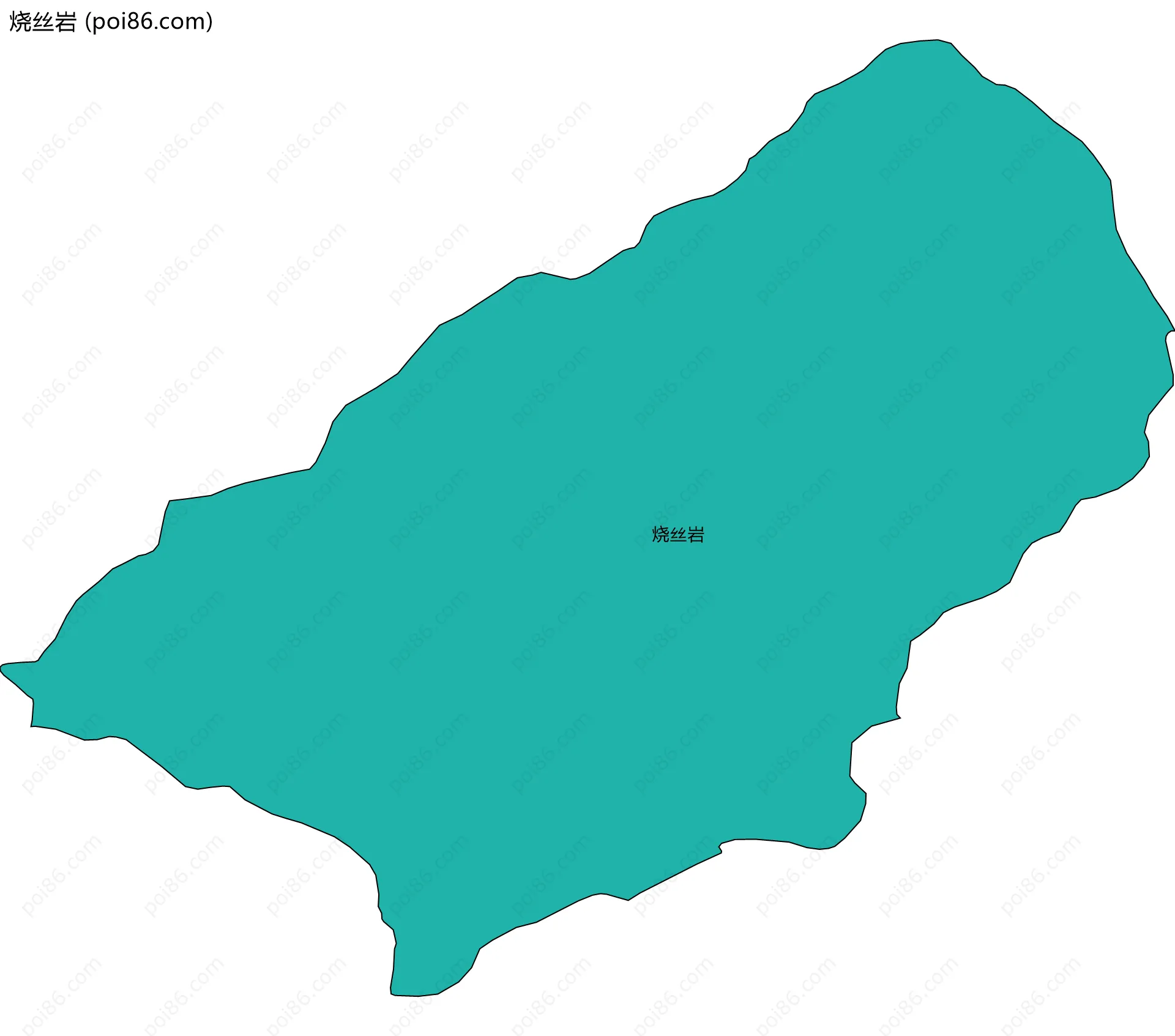 烧丝岩边界地图