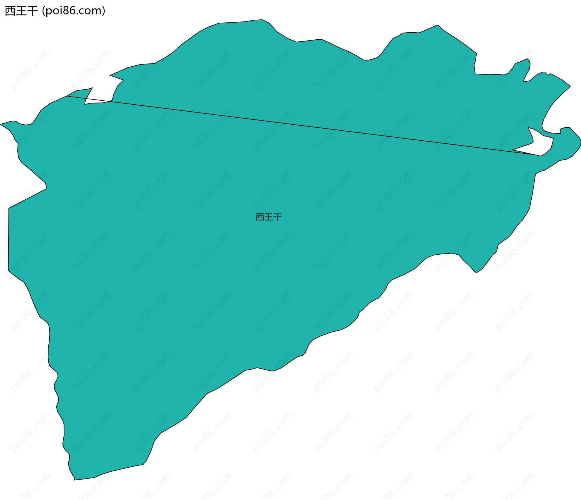 西王干边界地图