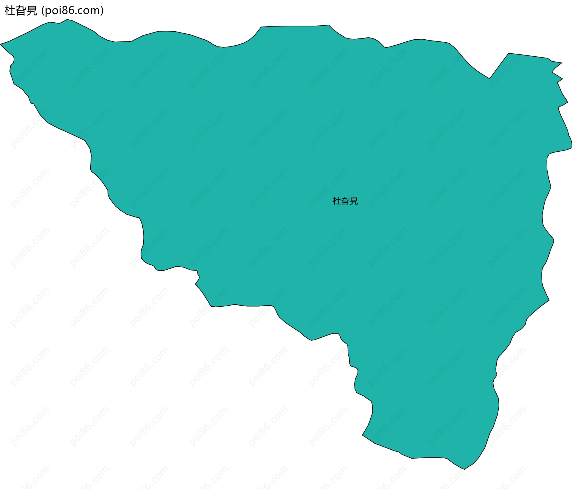 杜旮旯边界地图