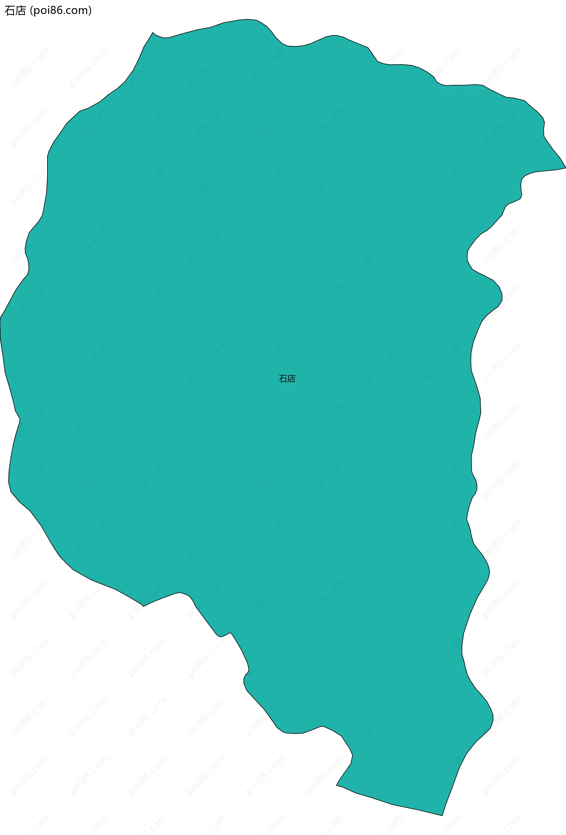 石店边界地图