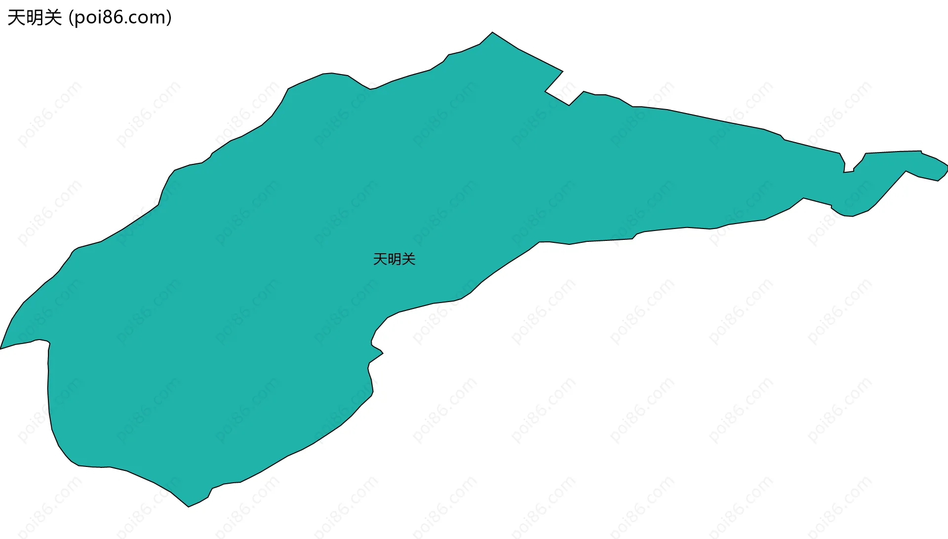 天明关边界地图