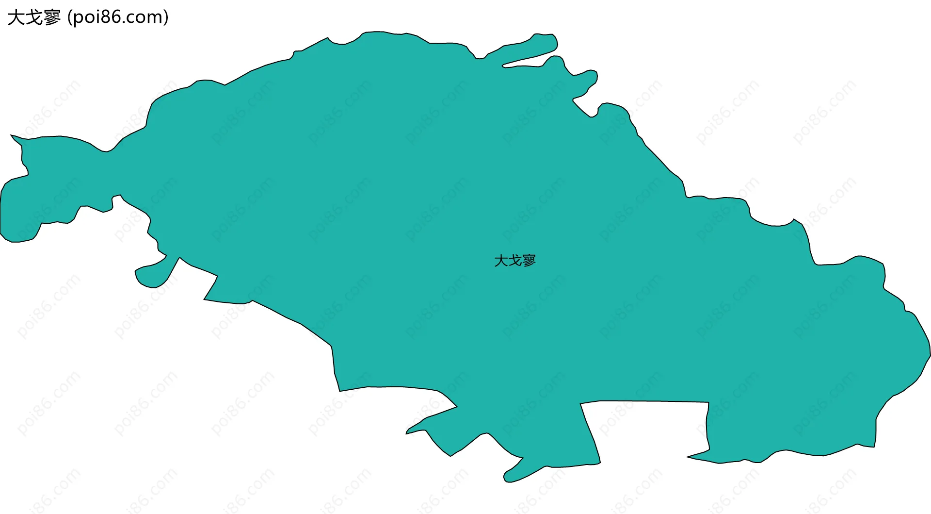 大戈寥边界地图