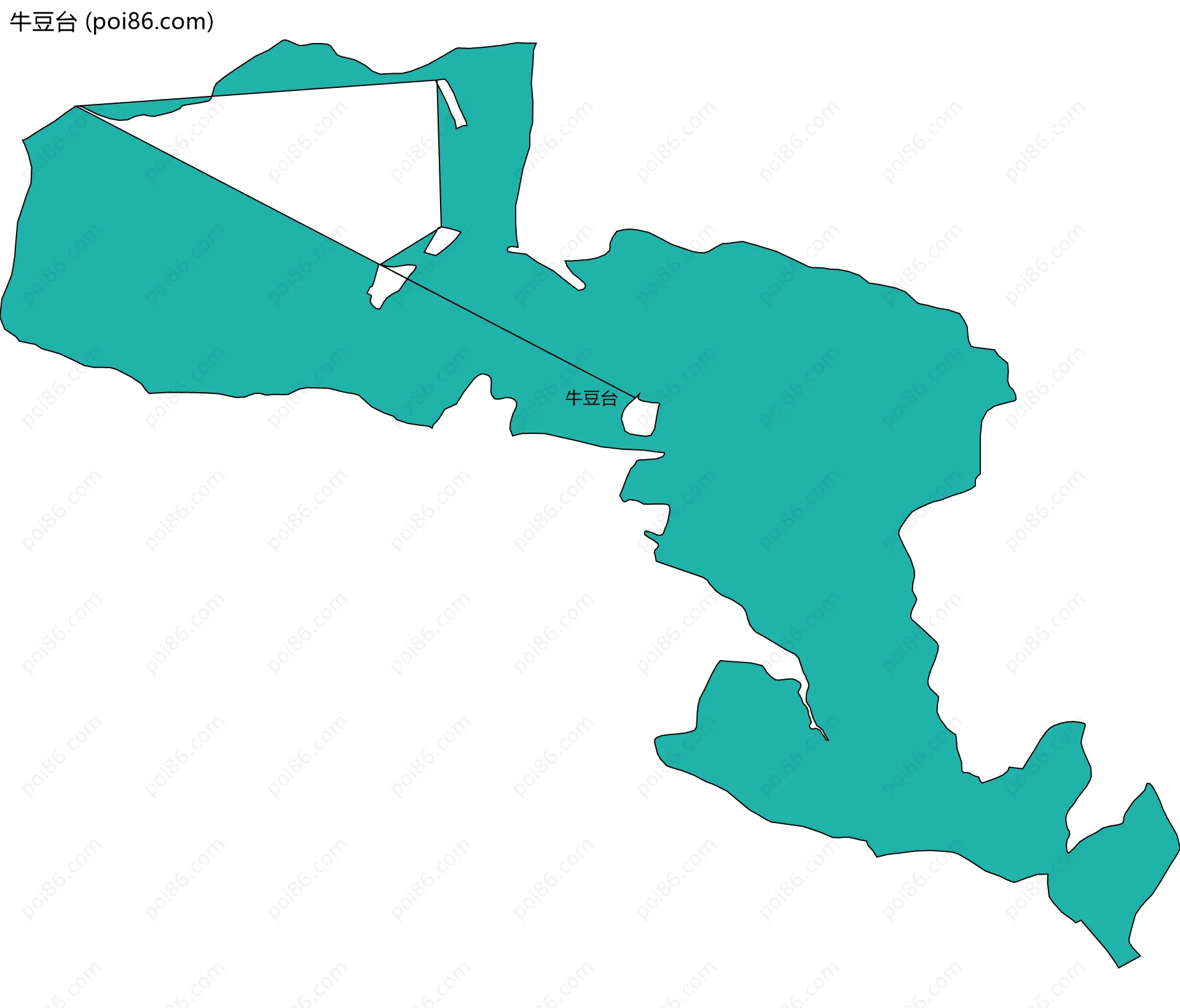牛豆台边界地图