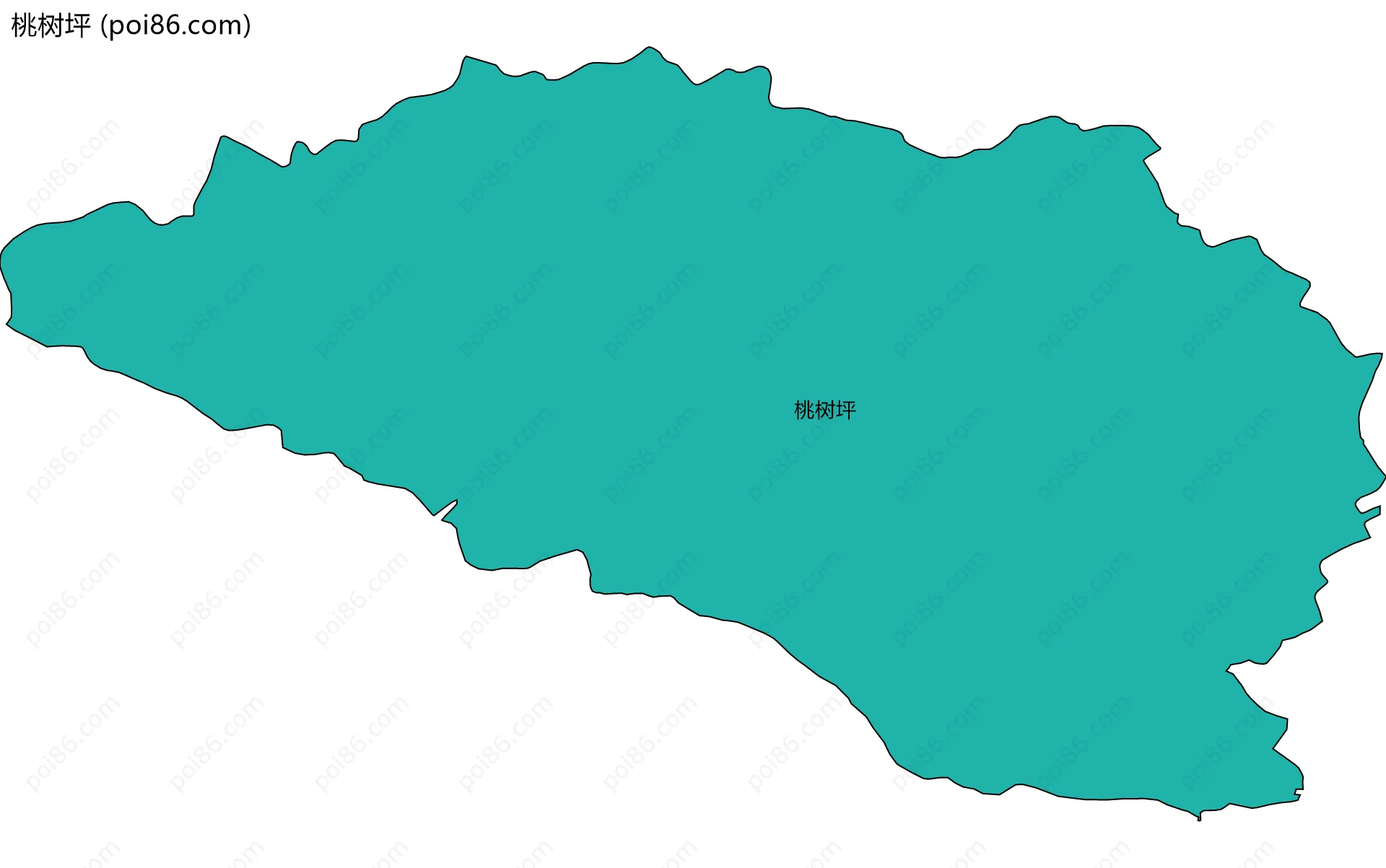 桃树坪边界地图