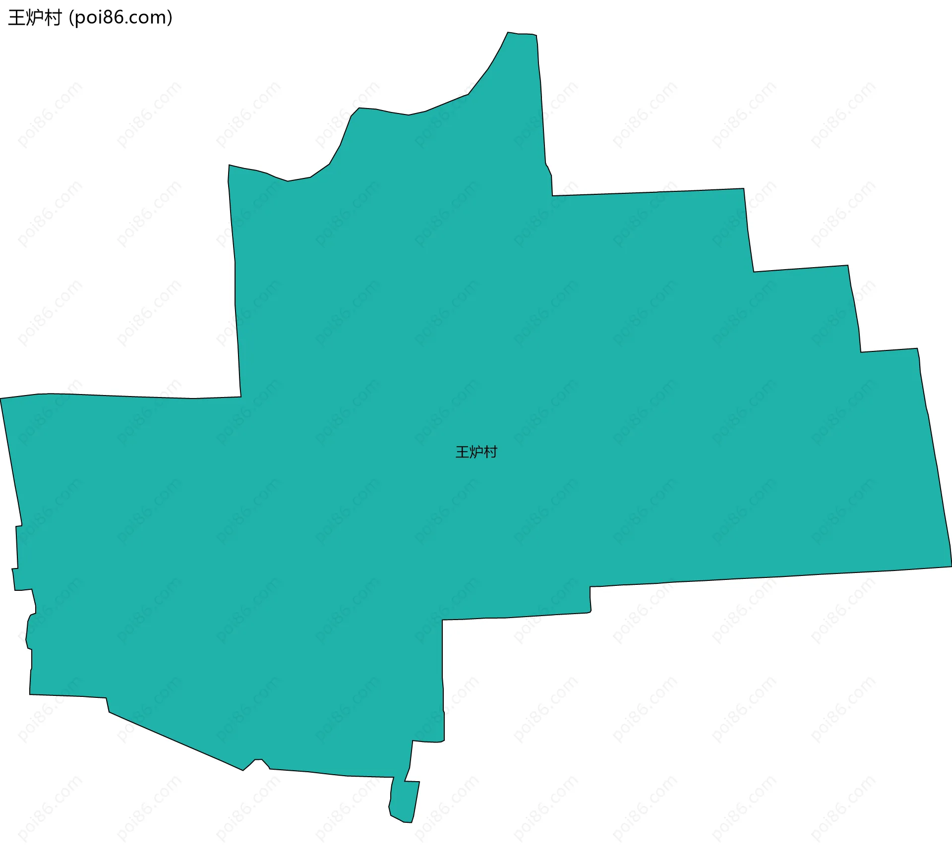 王炉村边界地图