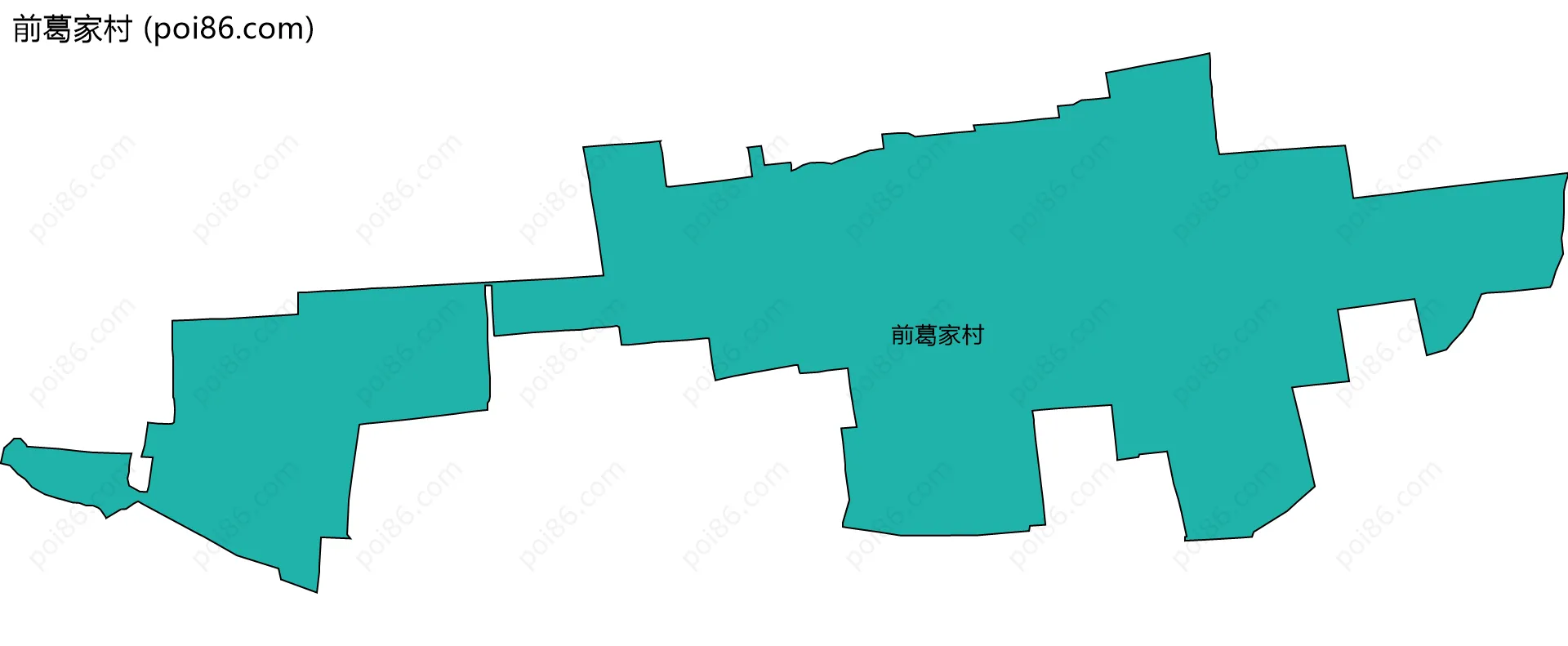 前葛家村边界地图