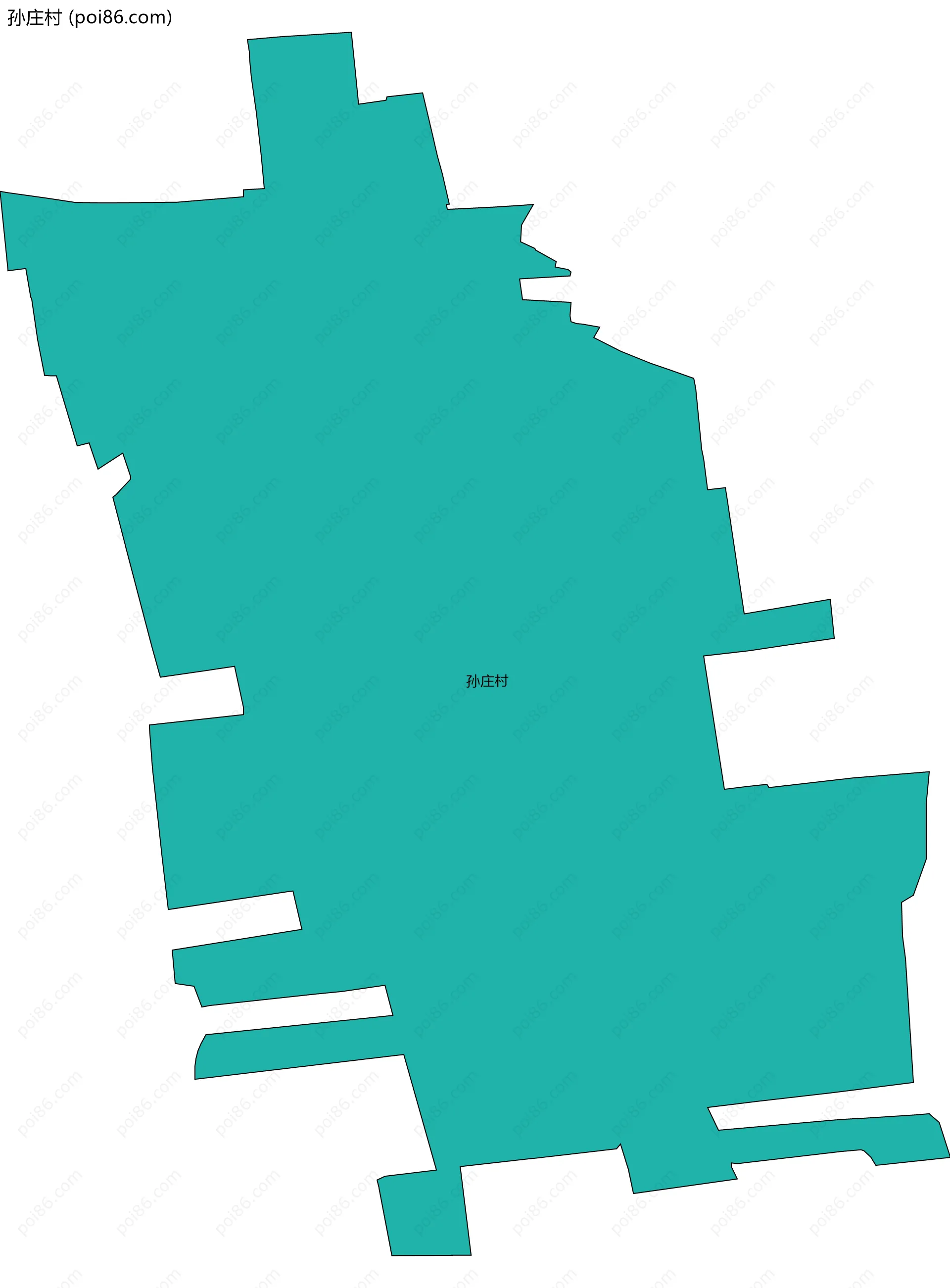 孙庄村边界地图