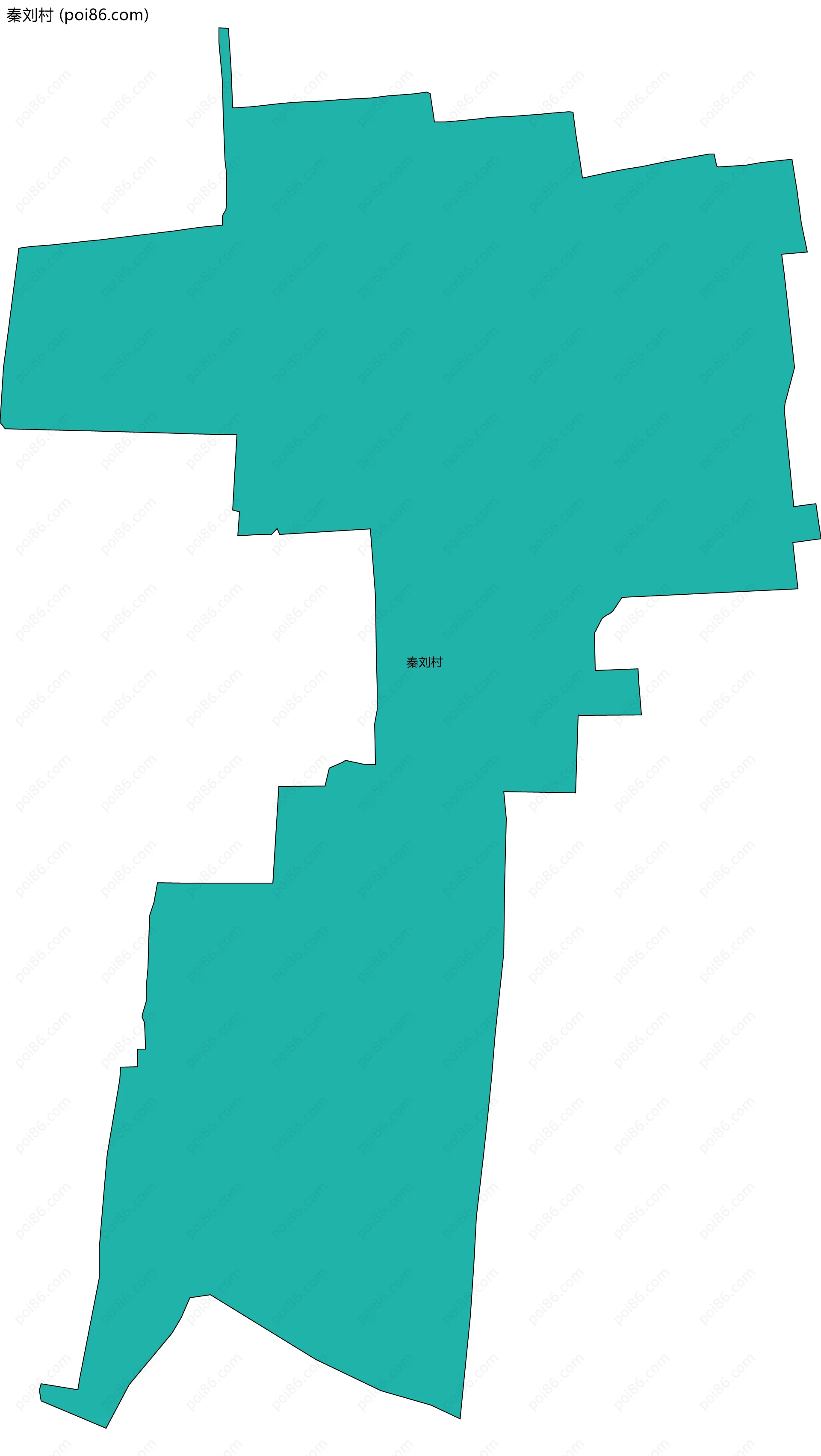 秦刘村边界地图