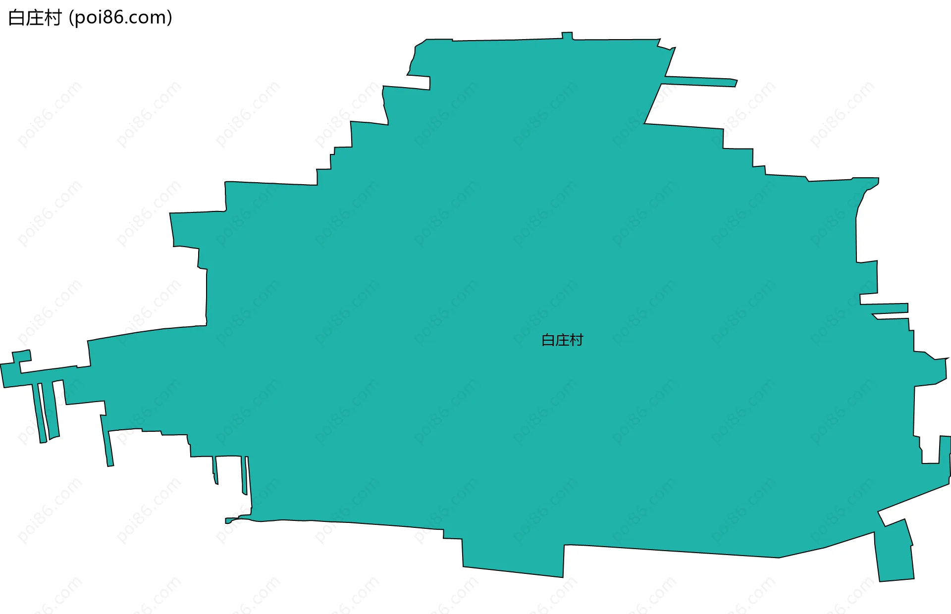 白庄村边界地图