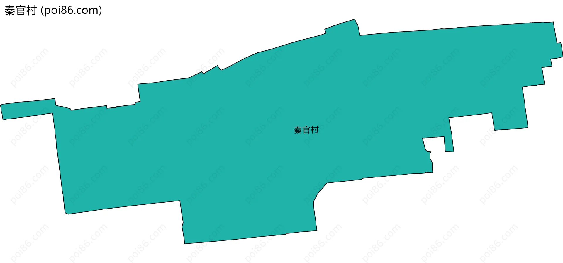 秦官村边界地图