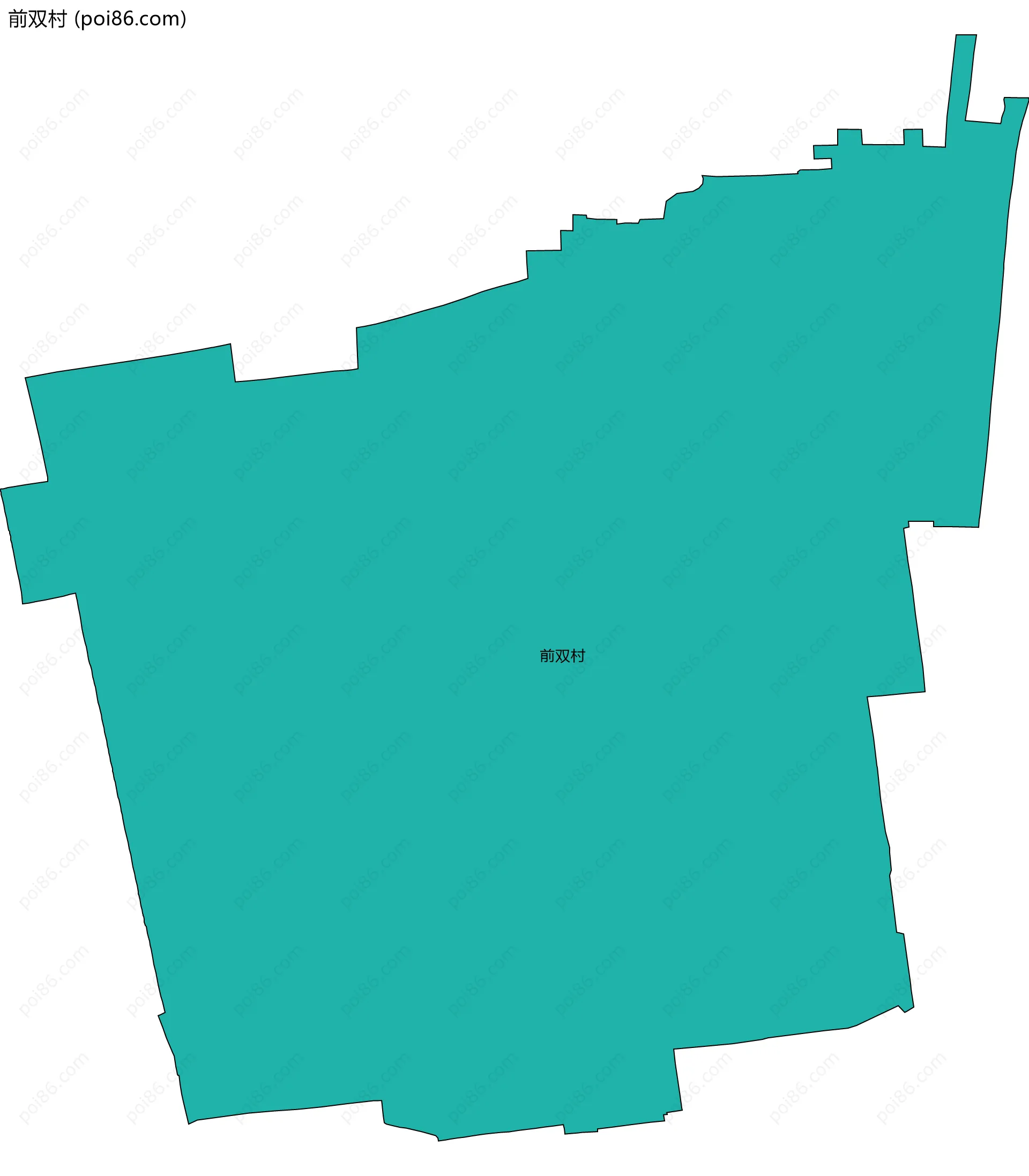 前双村边界地图
