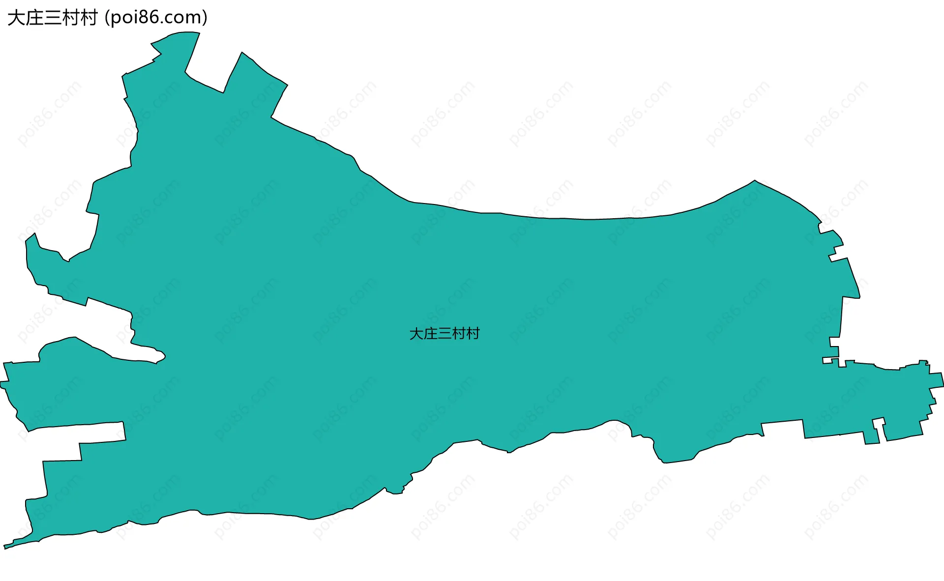 大庄三村村边界地图