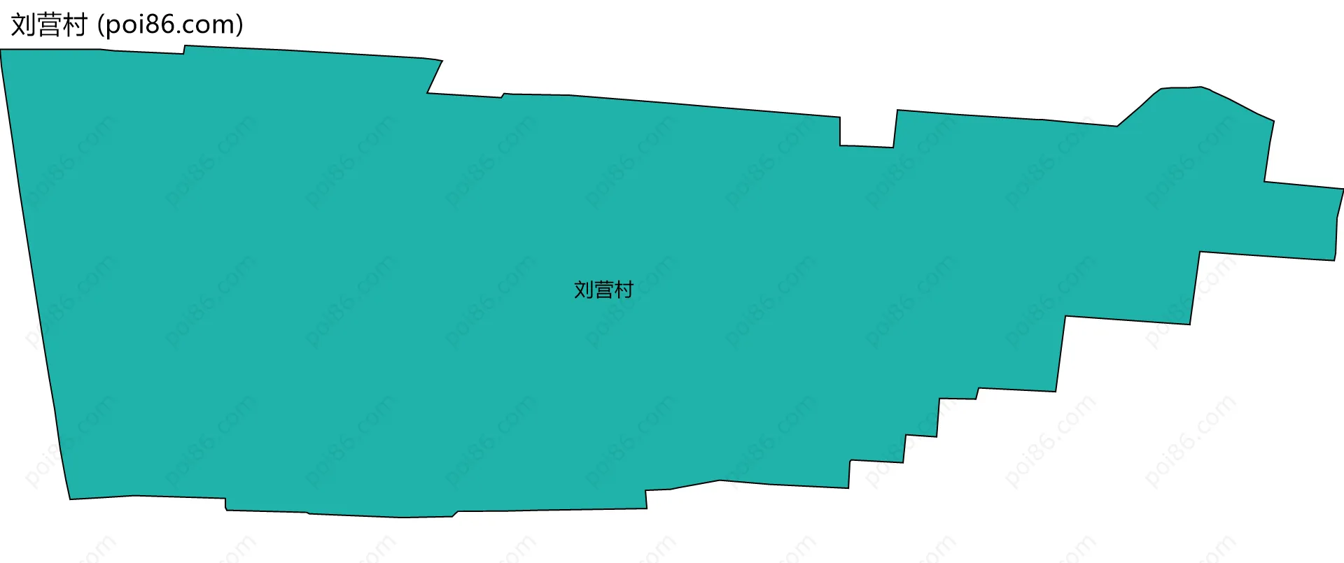 刘营村边界地图