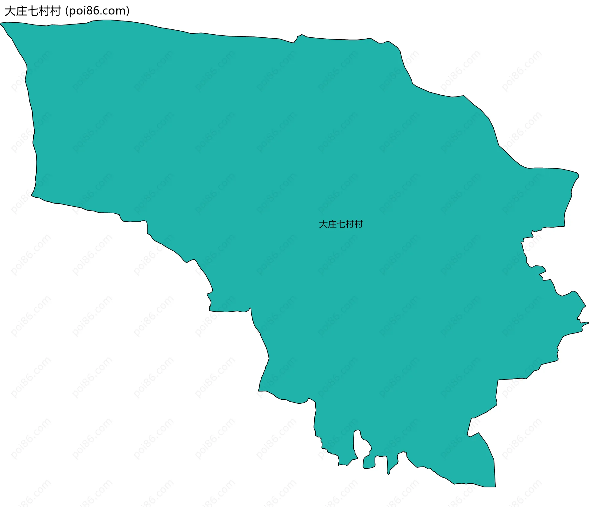 大庄七村村边界地图