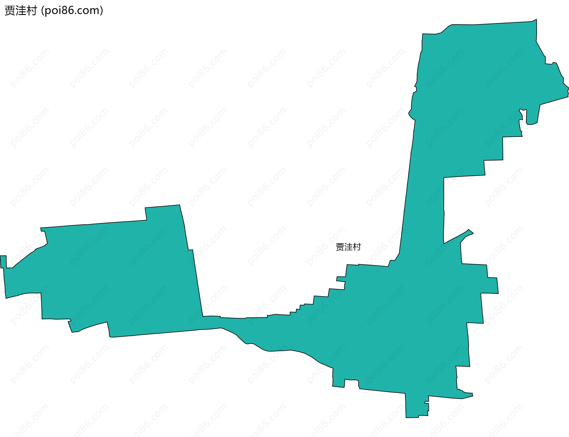贾洼村边界地图
