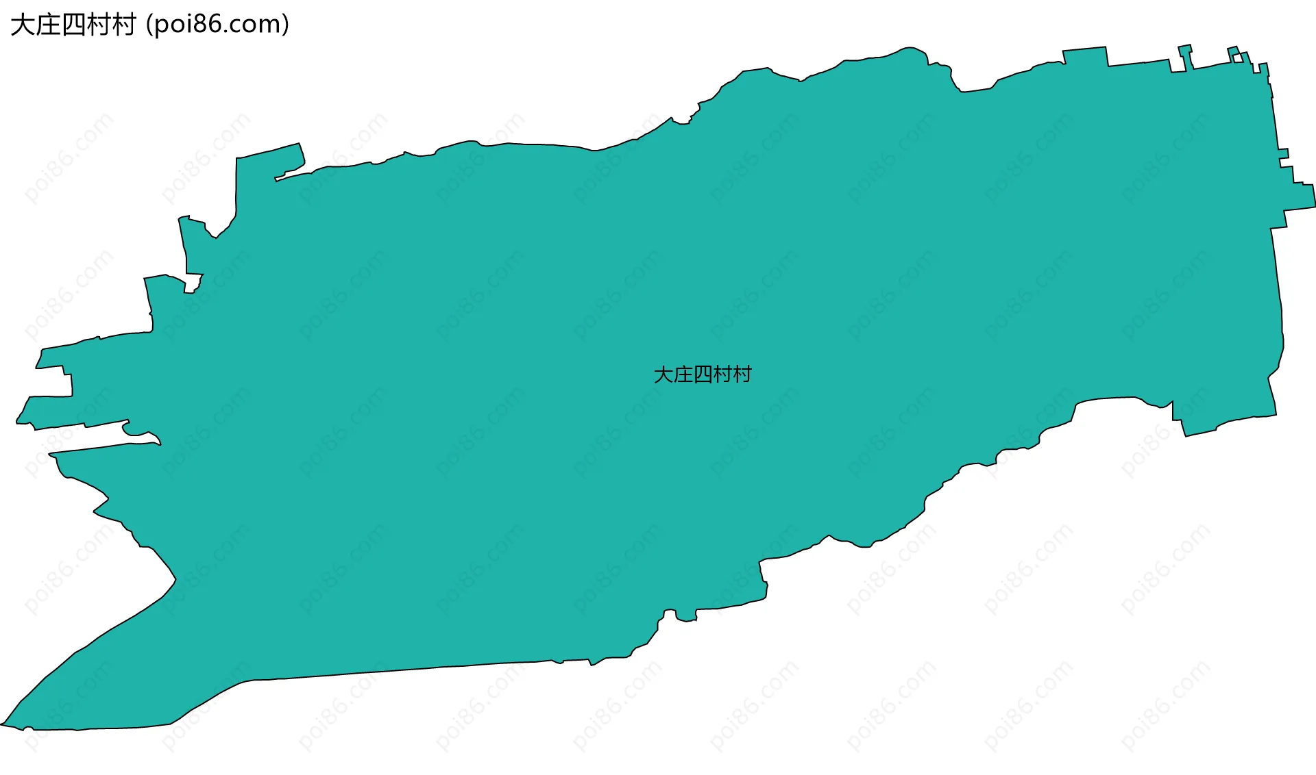 大庄四村村边界地图