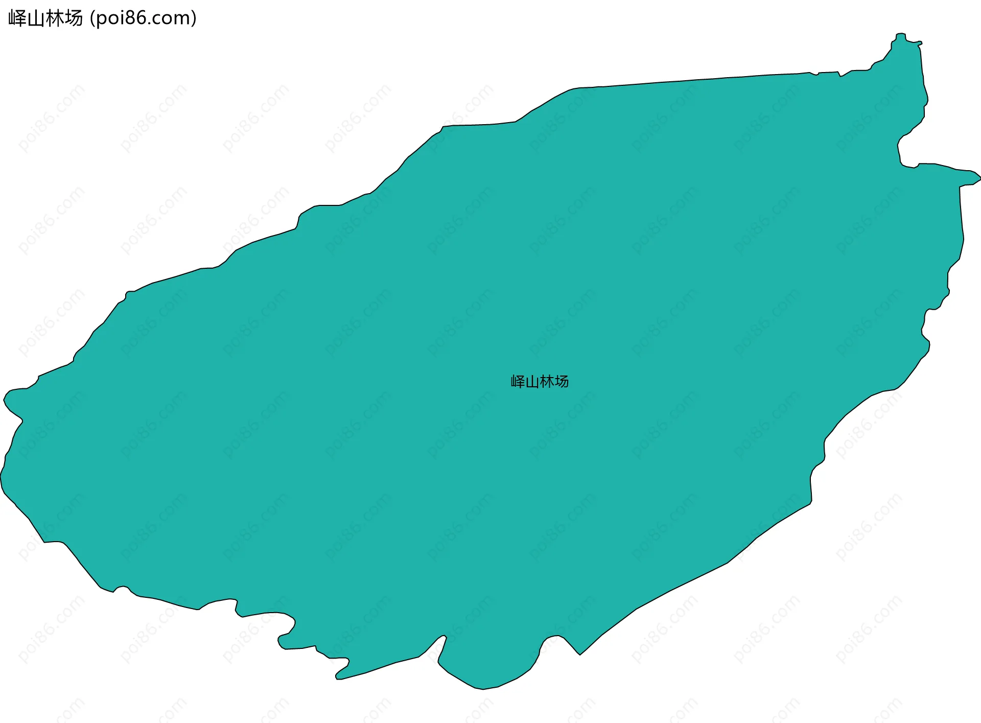 峄山林场边界地图