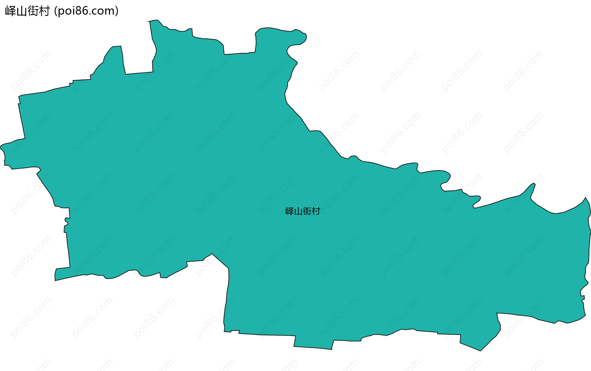 峄山街村边界地图