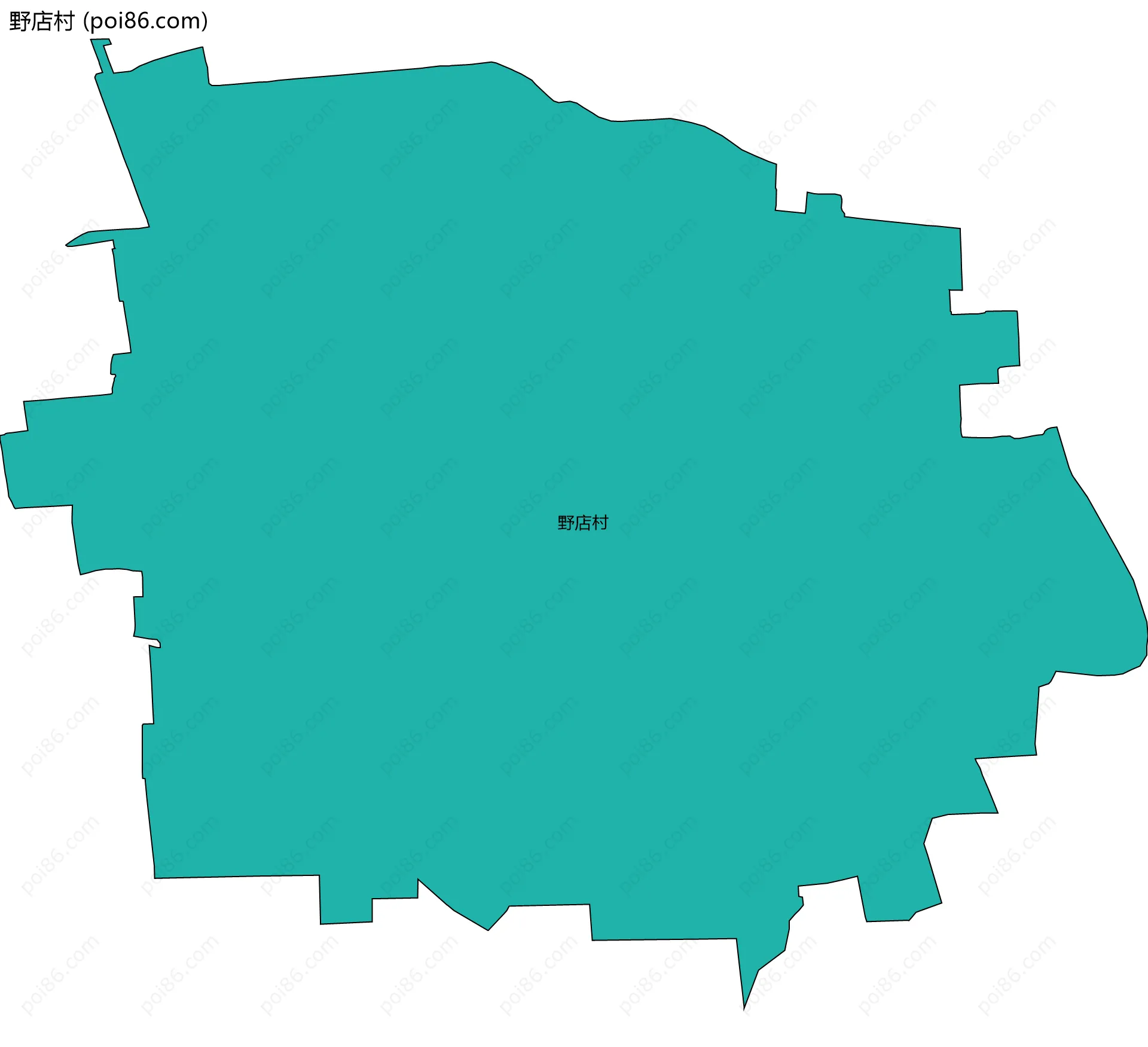 野店村边界地图