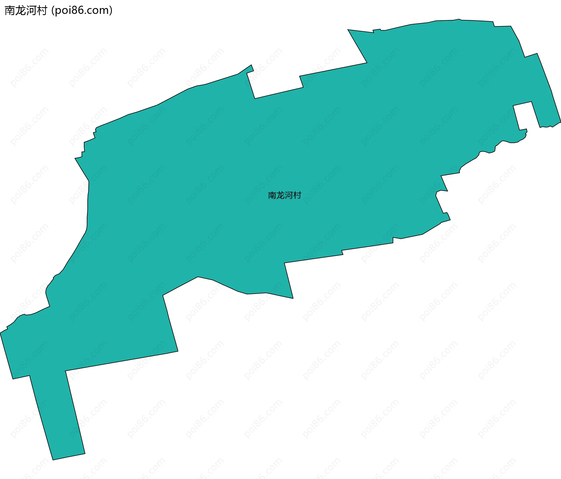 南龙河村边界地图