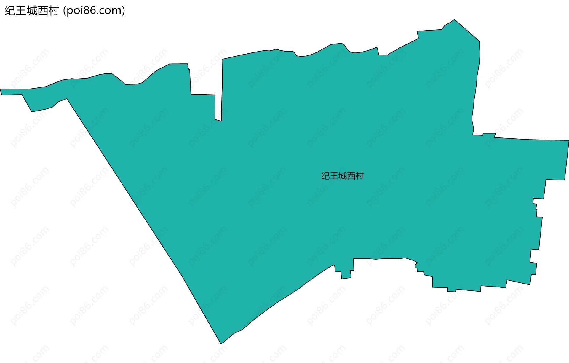 纪王城西村边界地图