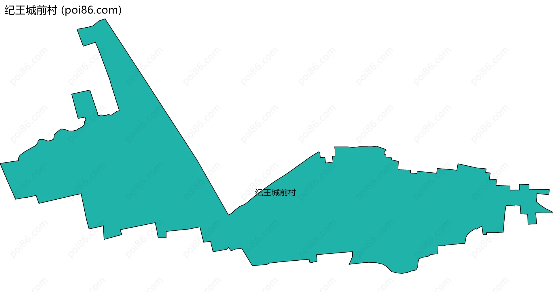 纪王城前村边界地图