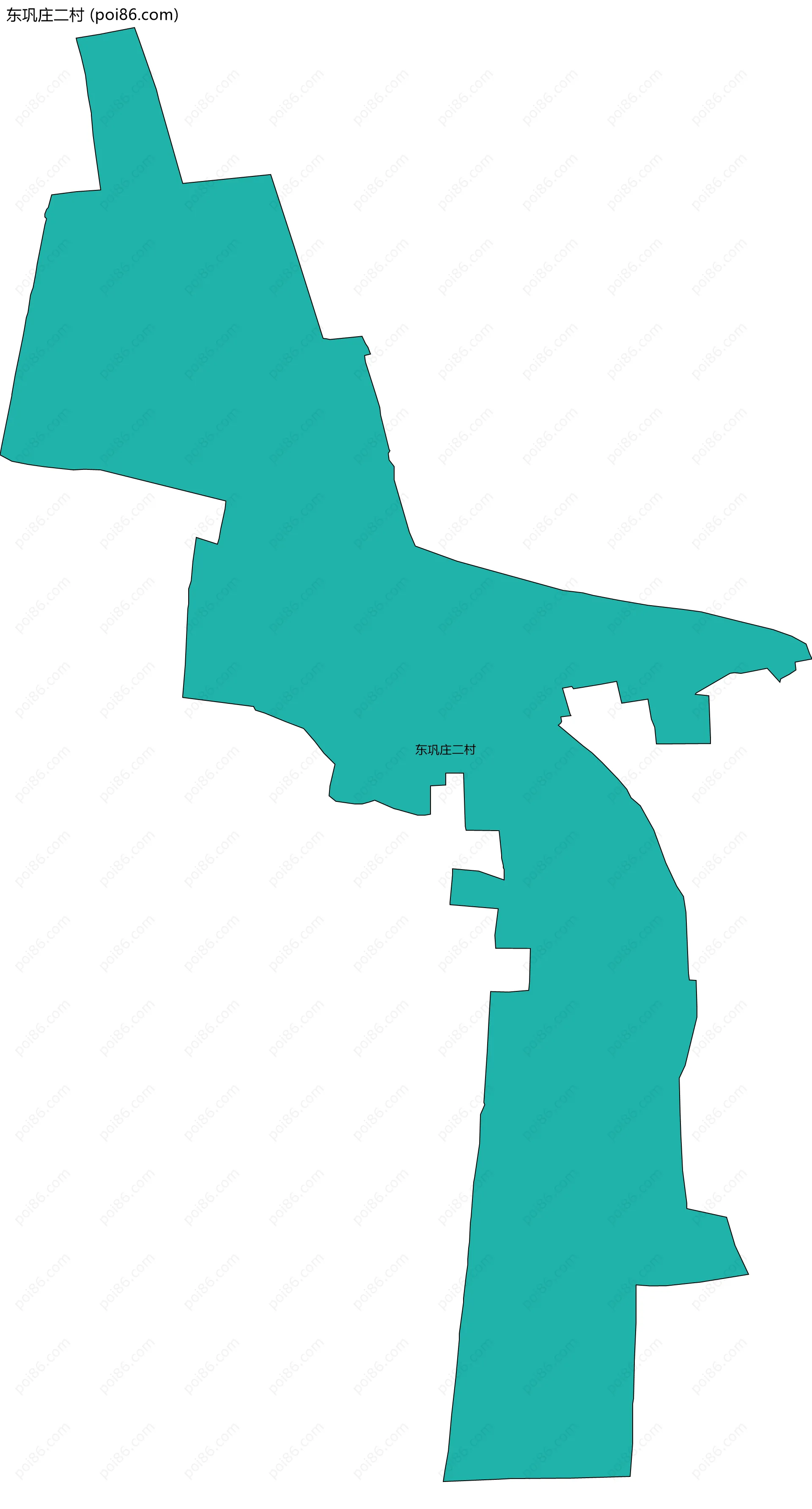 东巩庄二村边界地图