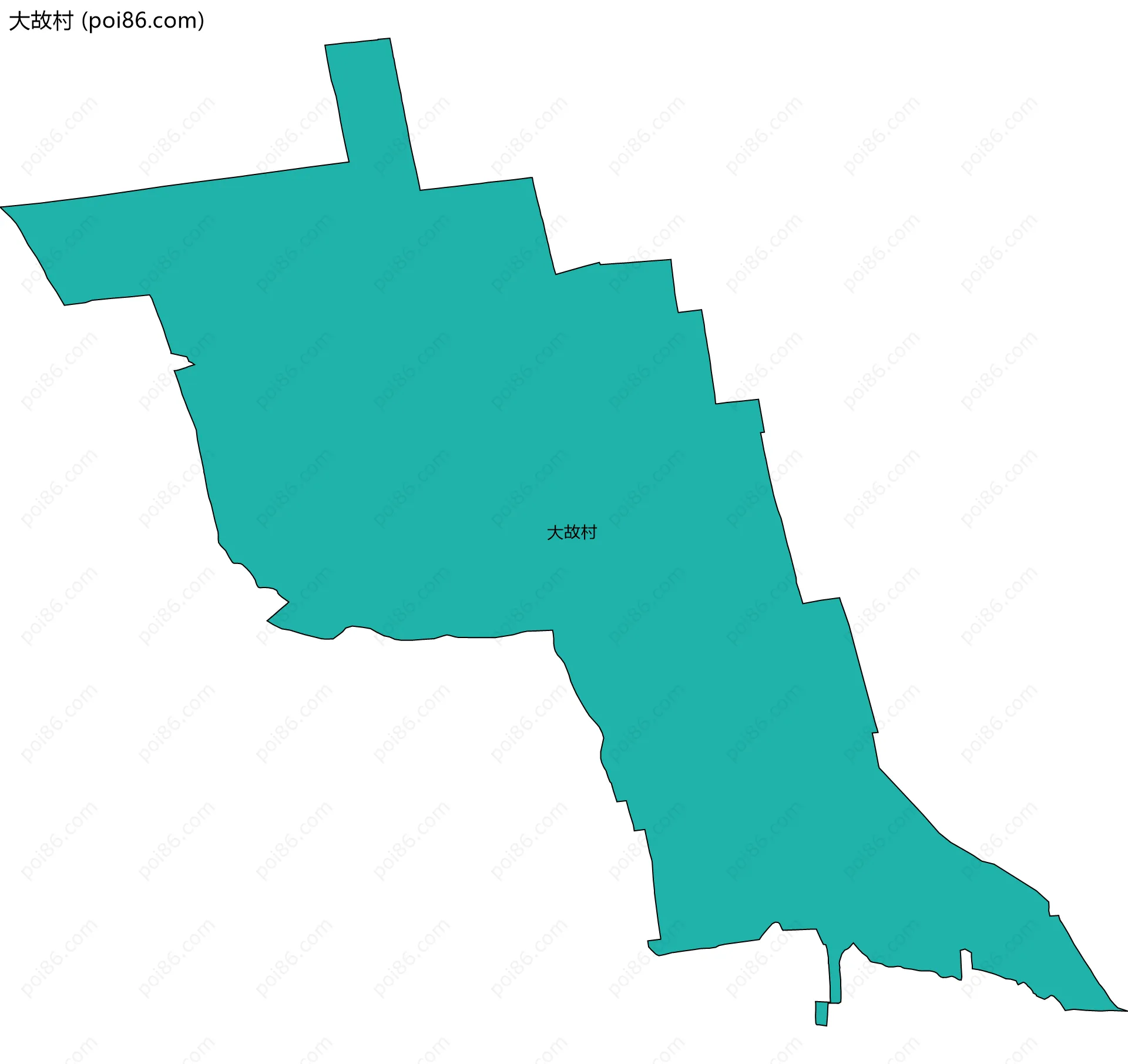 大故村边界地图