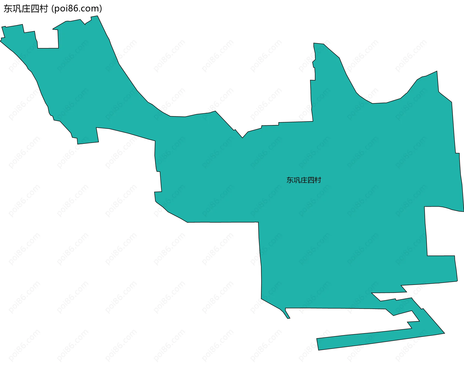 东巩庄四村边界地图