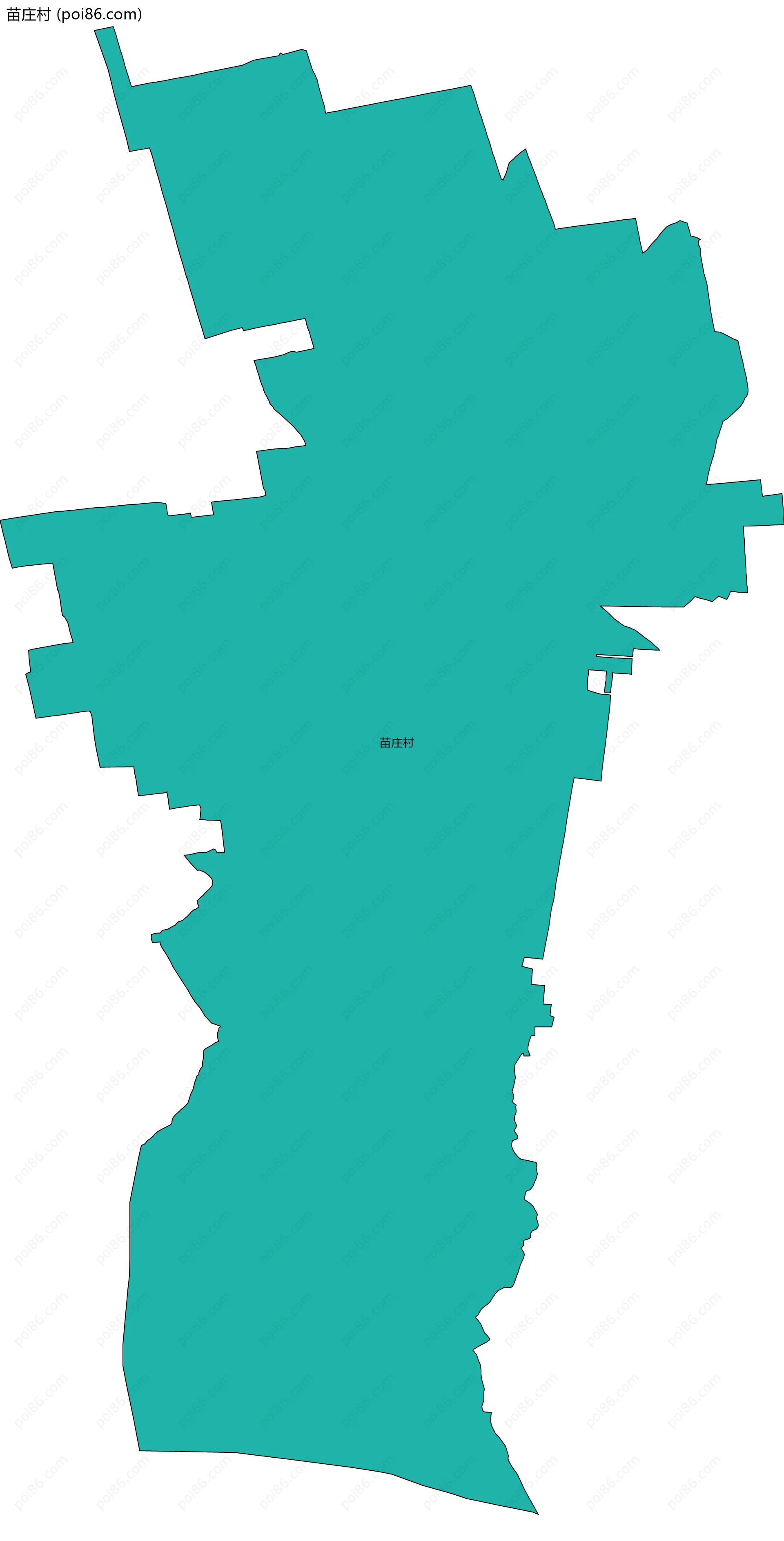 苗庄村边界地图