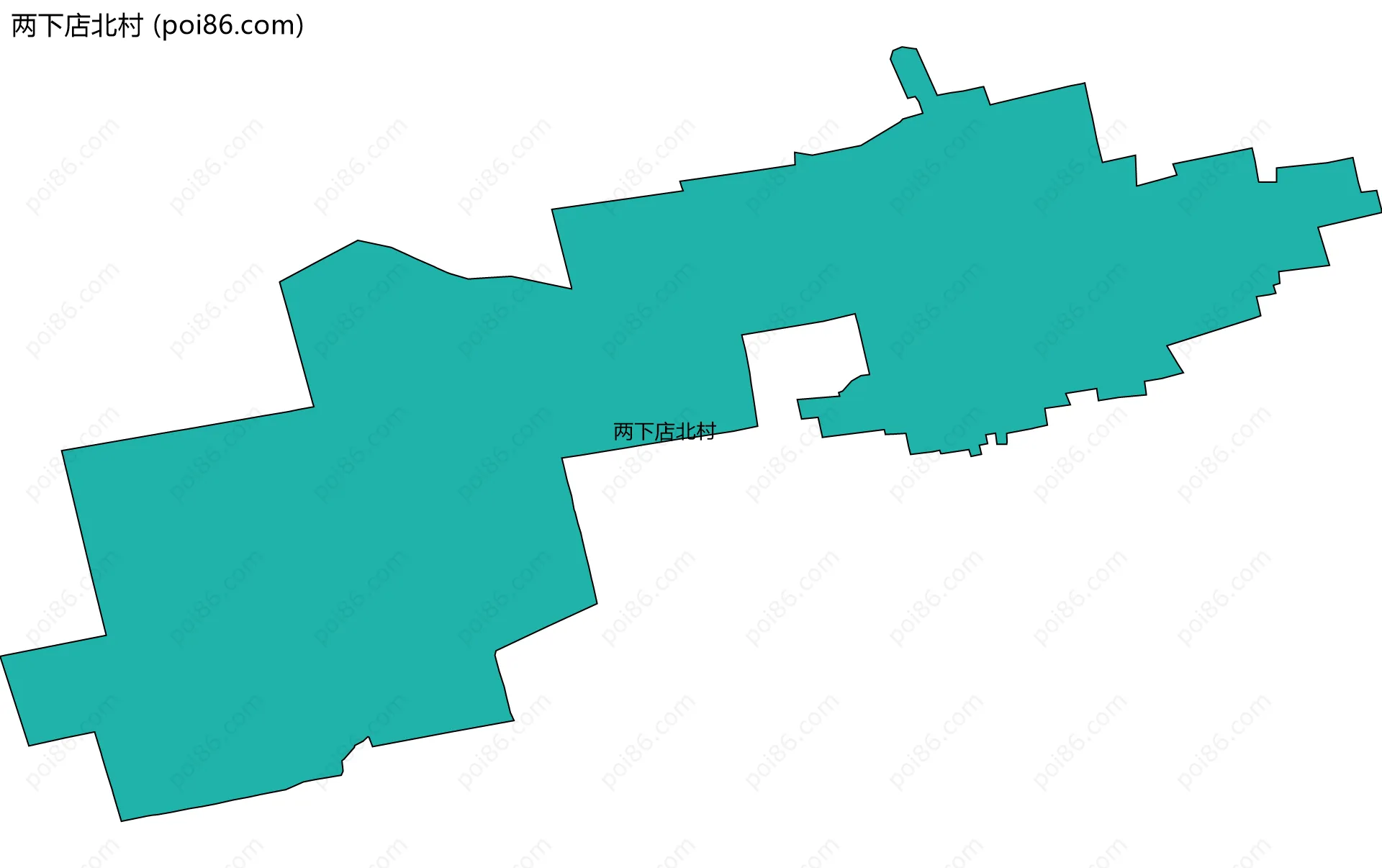 两下店北村边界地图