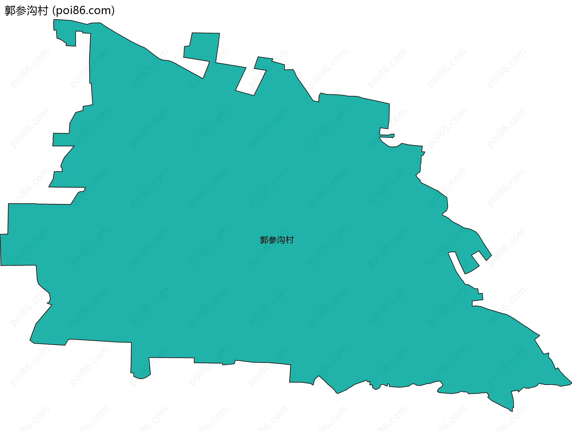 郭参沟村边界地图