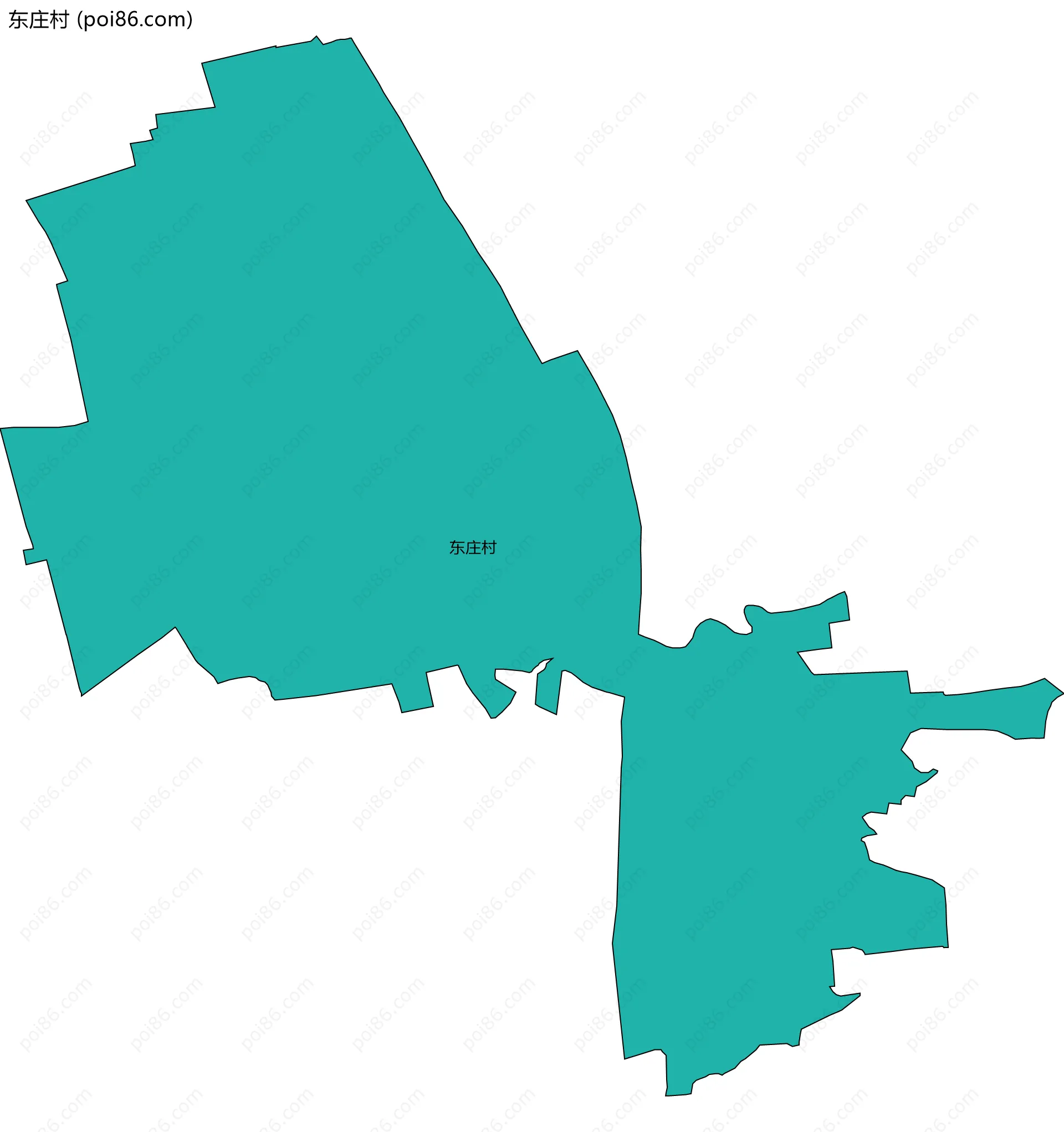 东庄村边界地图