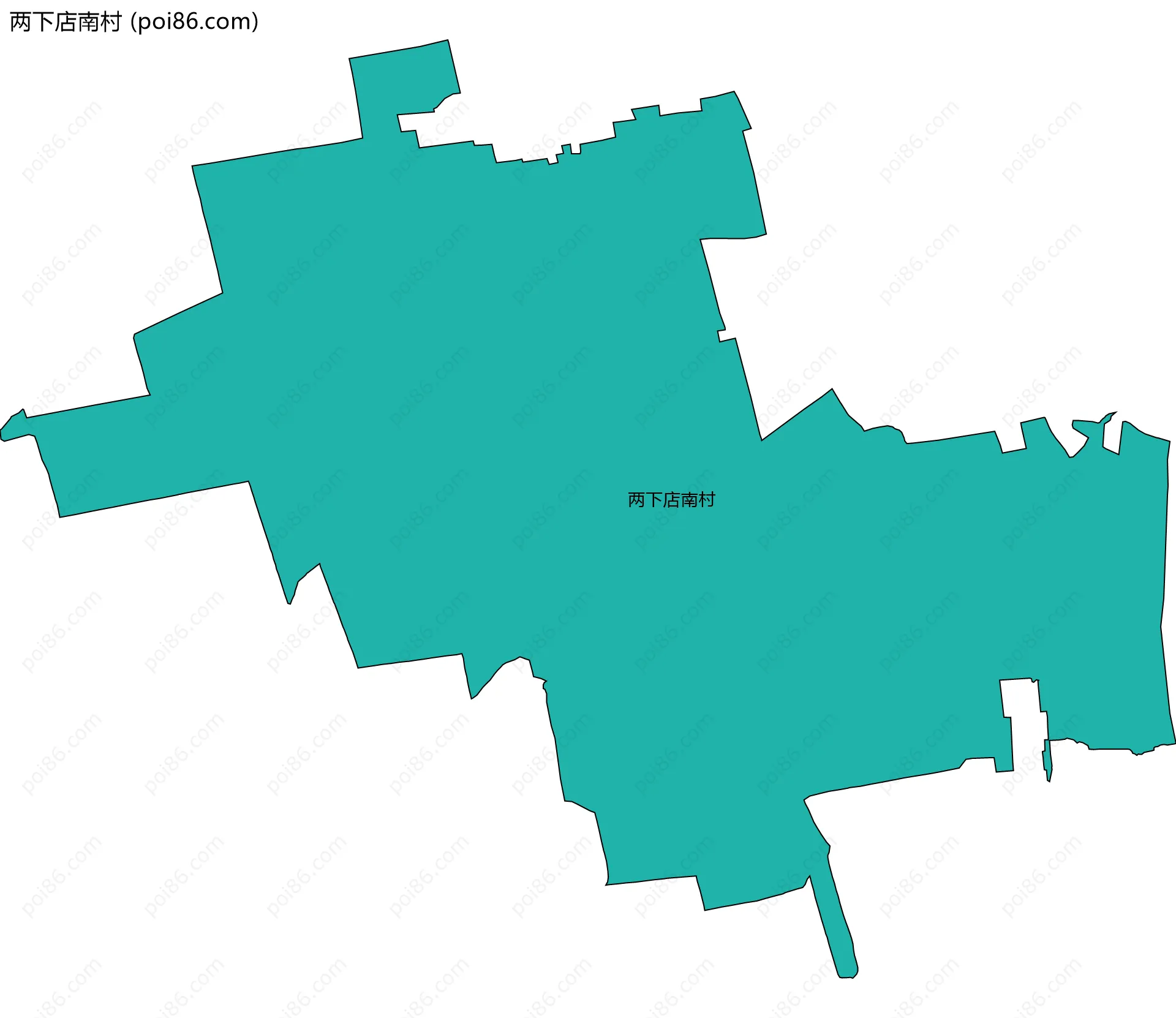 两下店南村边界地图
