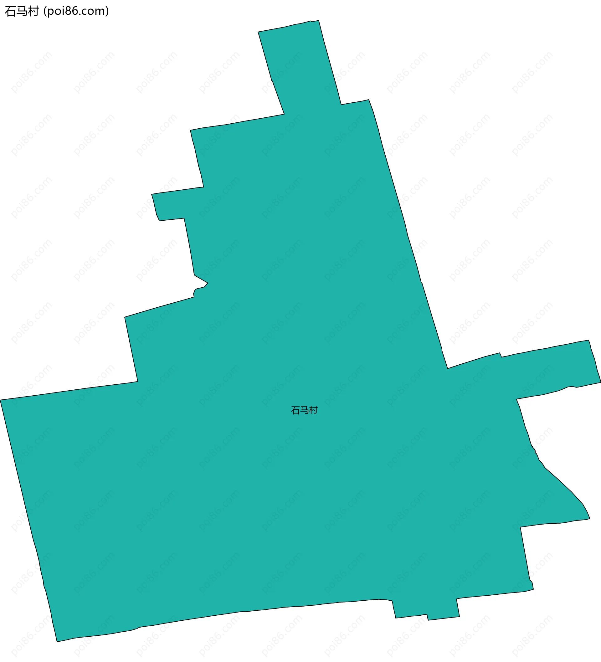 石马村边界地图