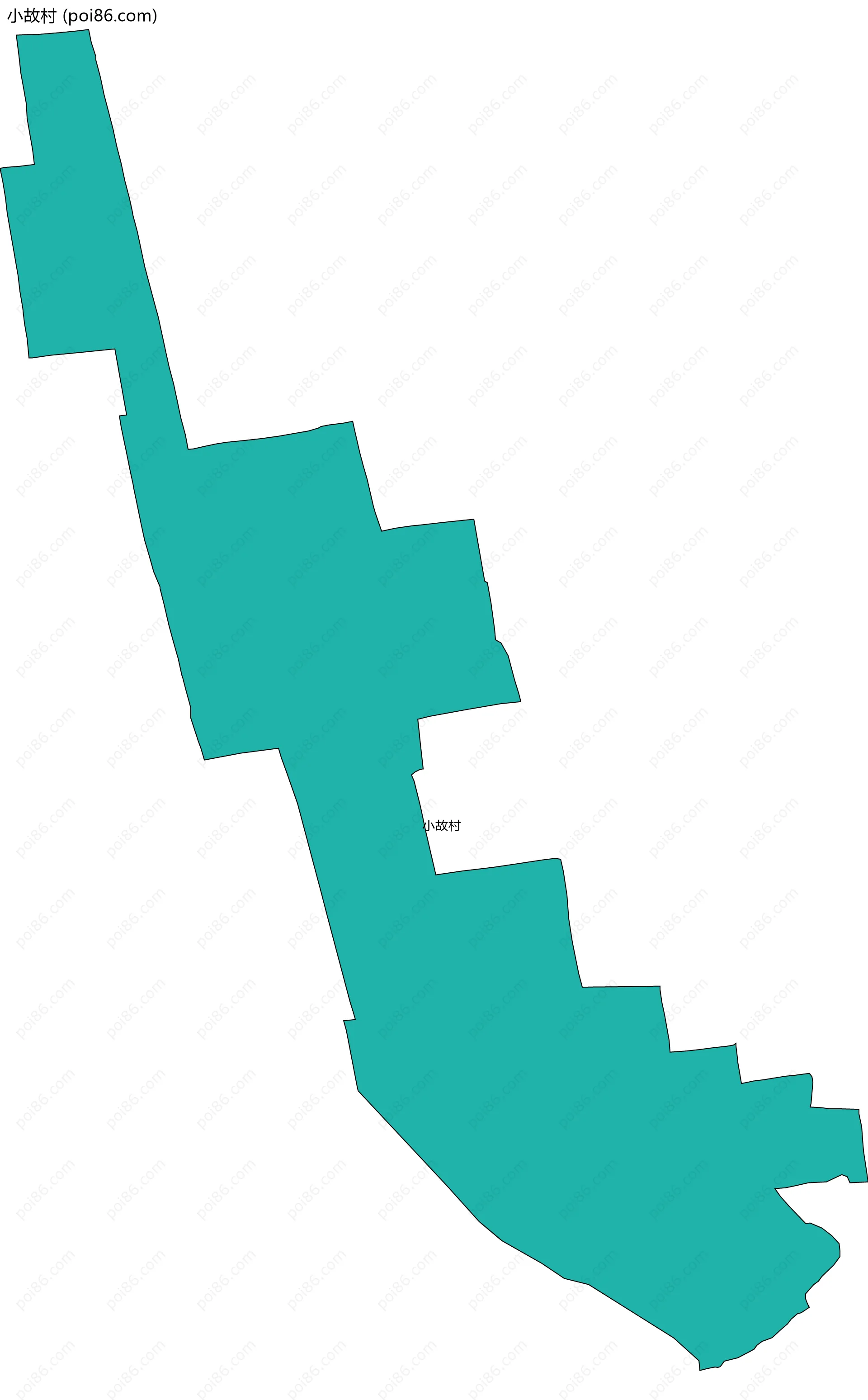 小故村边界地图