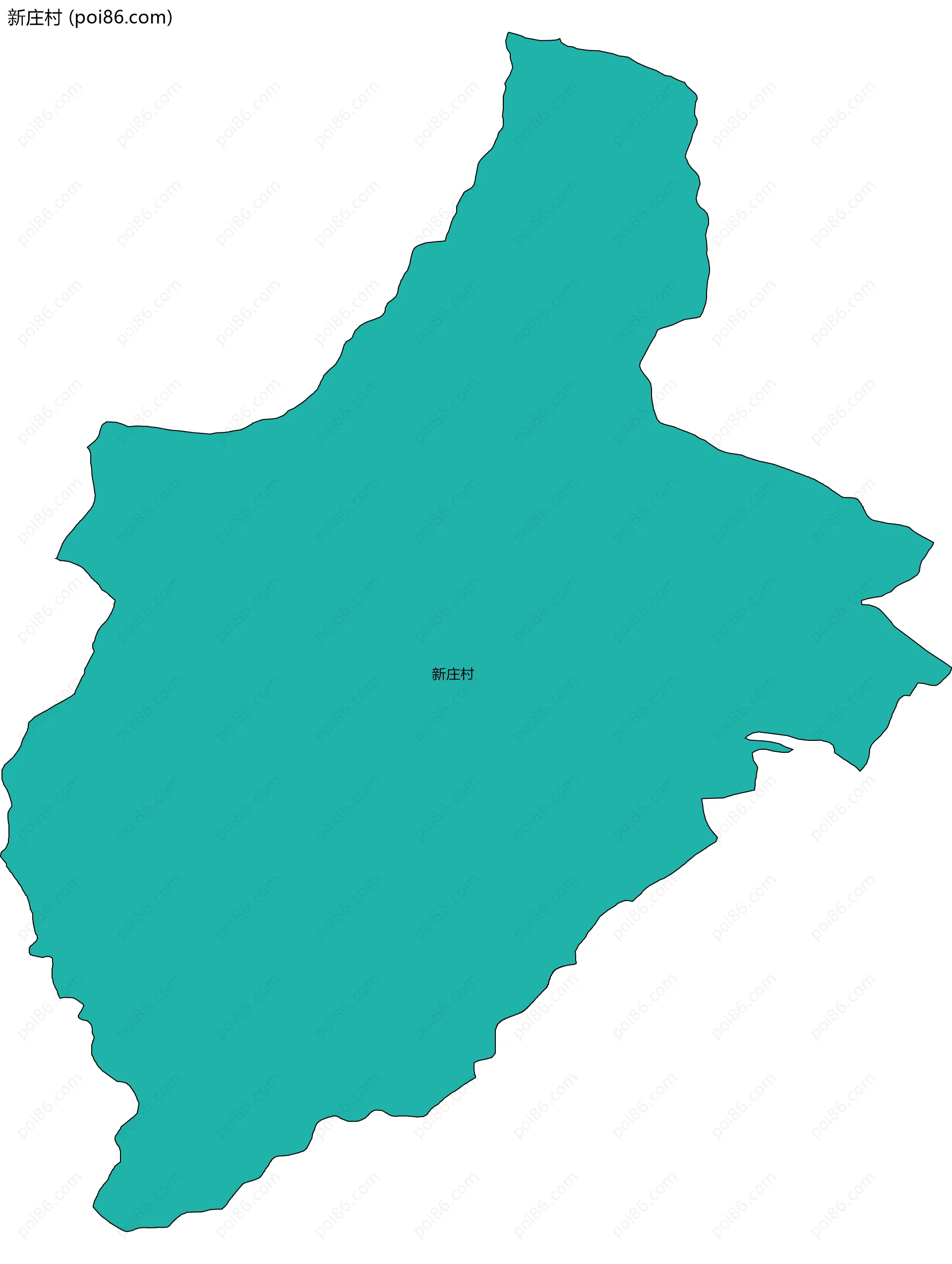 新庄村边界地图