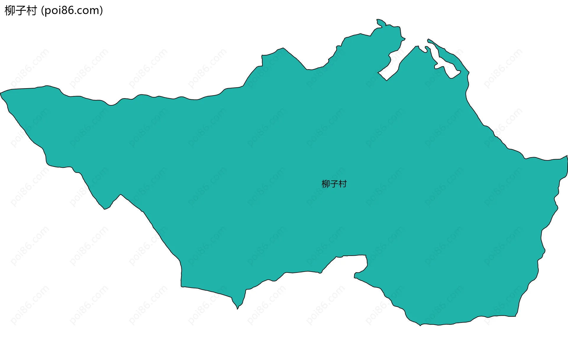 柳子村边界地图