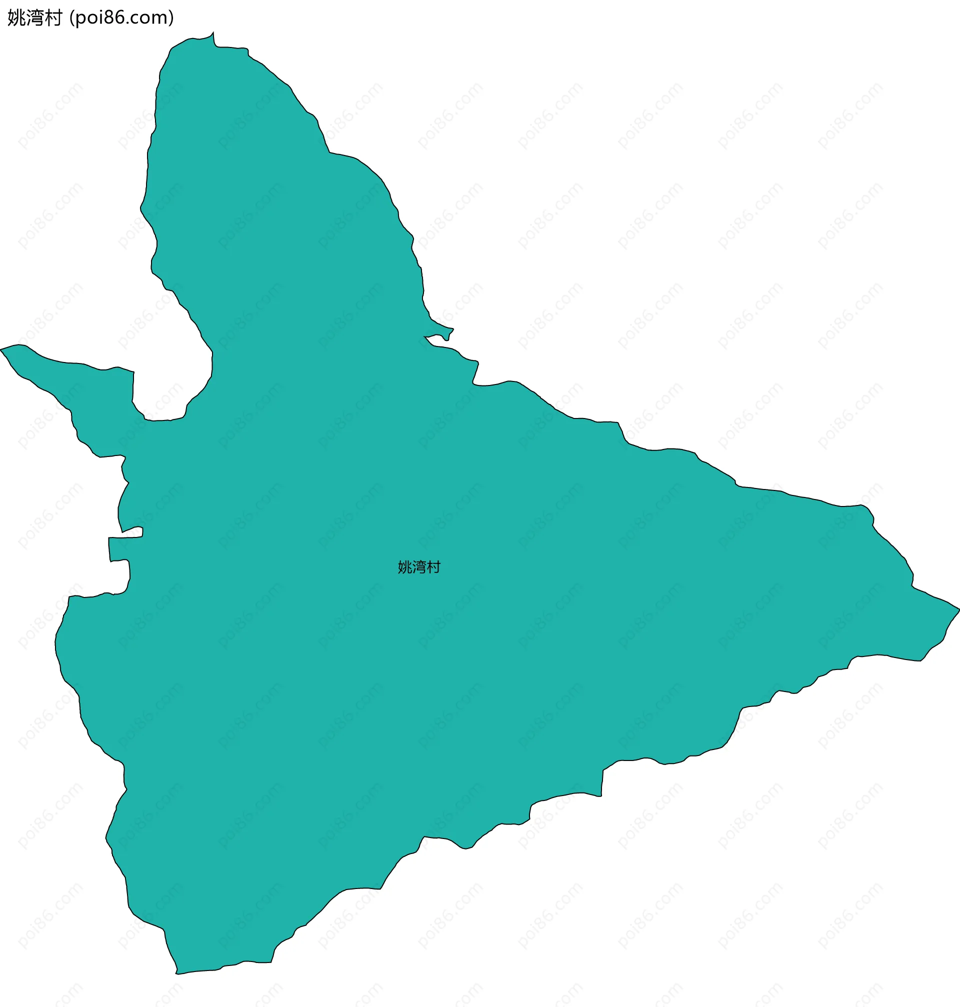 姚湾村边界地图