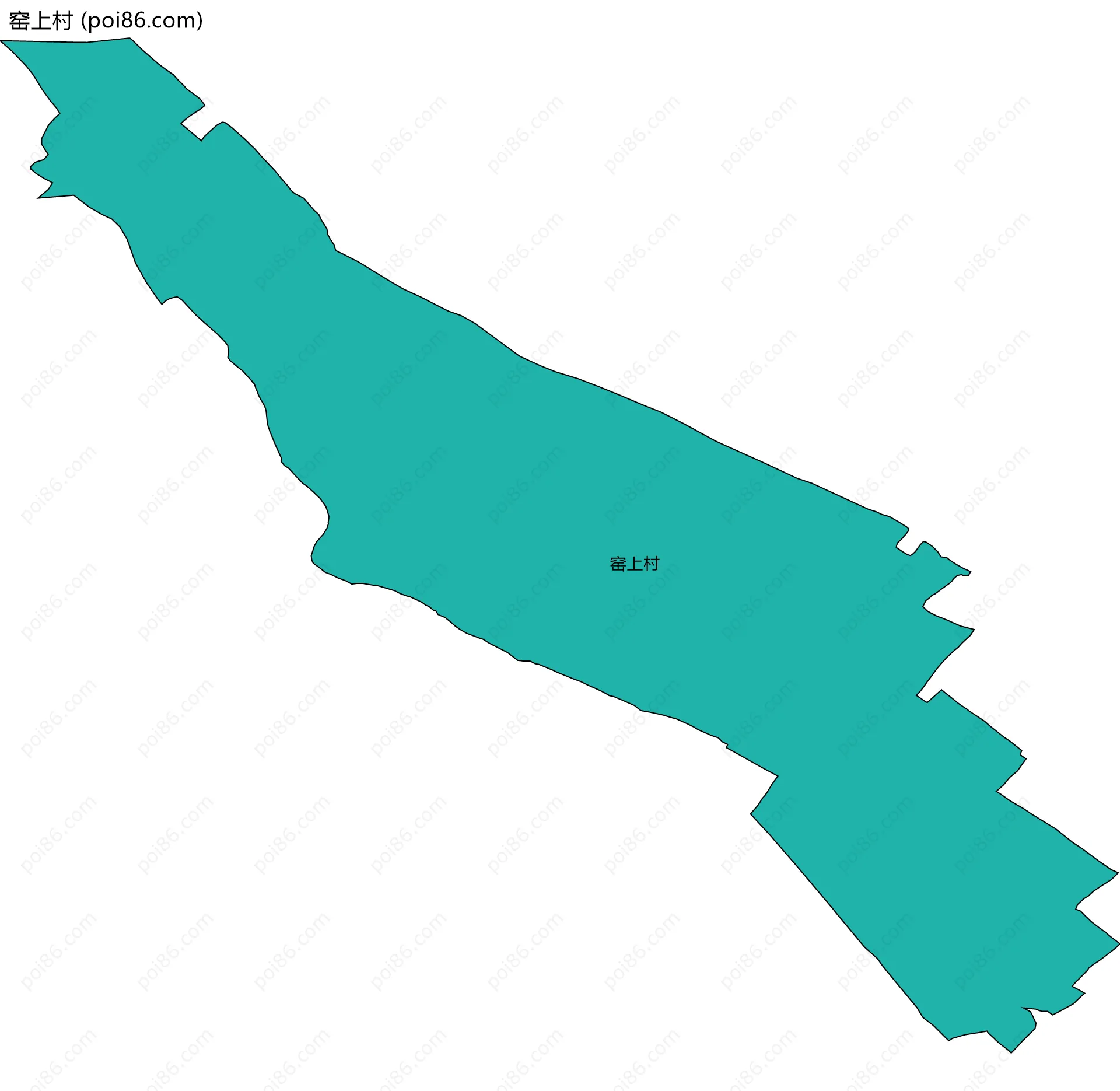 窑上村边界地图