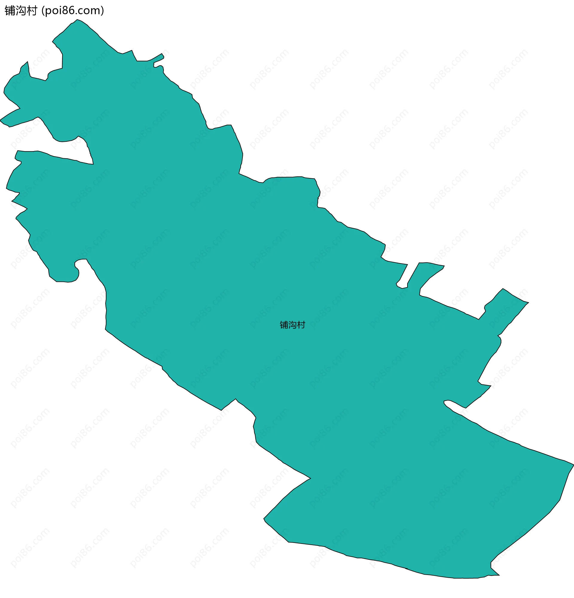 铺沟村边界地图