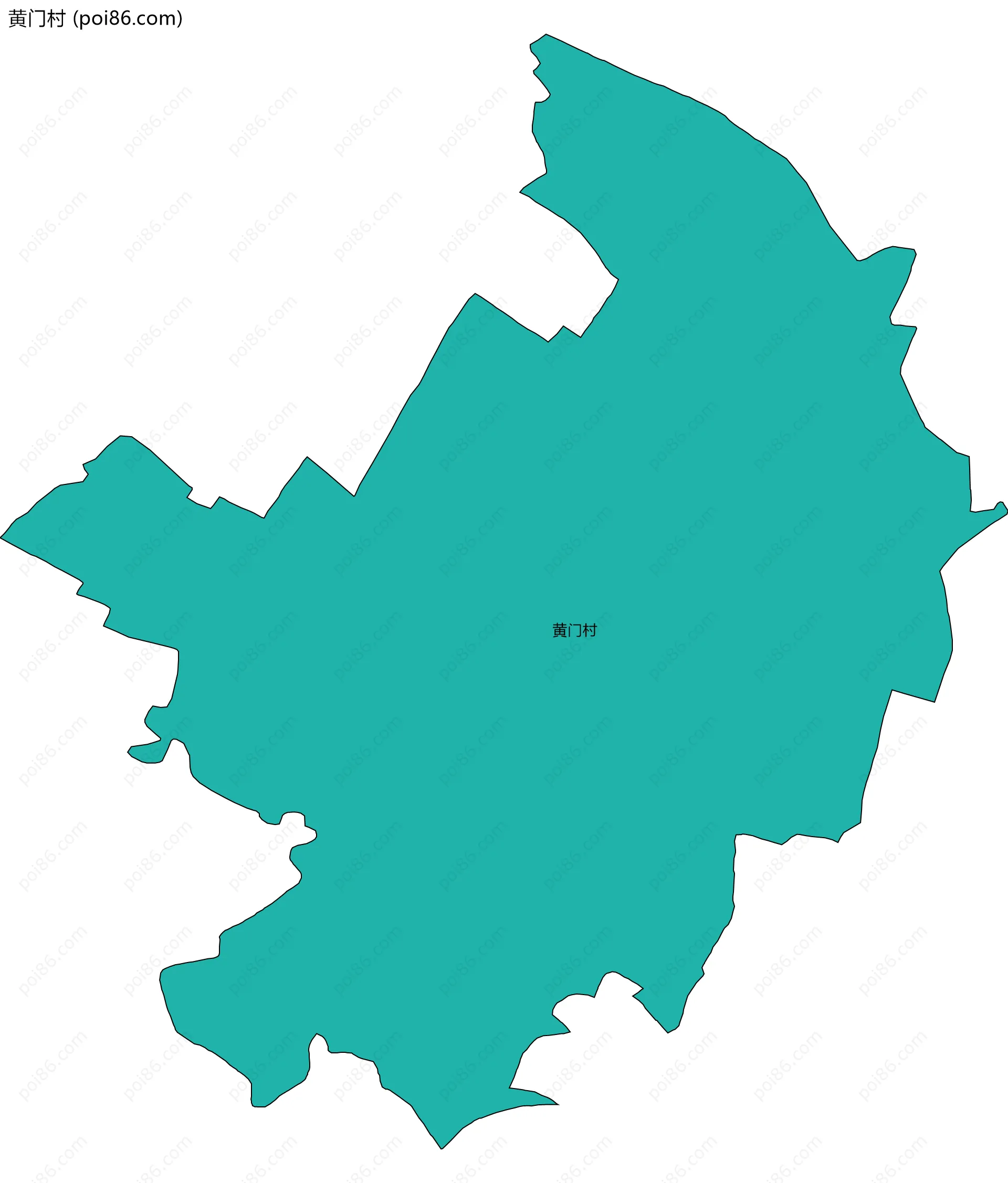 黄门村边界地图